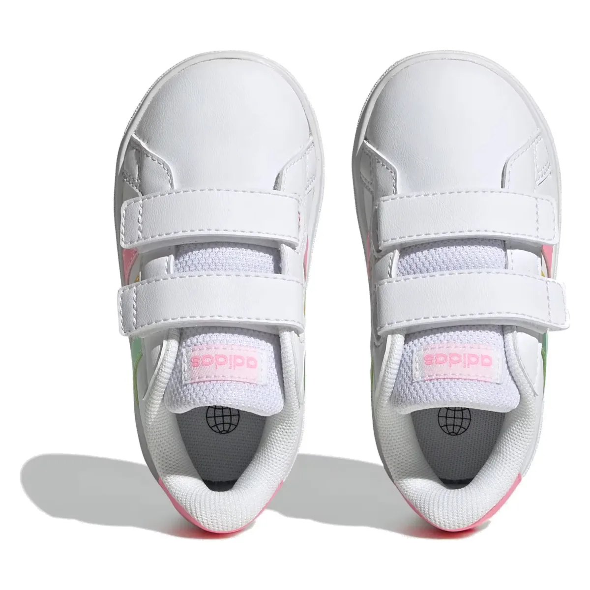 adidas Grand Court 2.0 Cloud White Pulse Mint Beam Pink (TD)