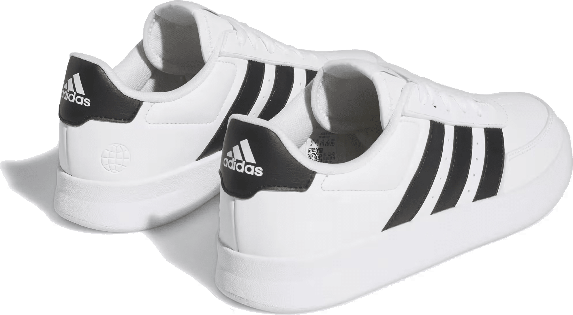 adidas Breaknet 2.0 Cloud White Core Black Silver Metallic (Women's)
