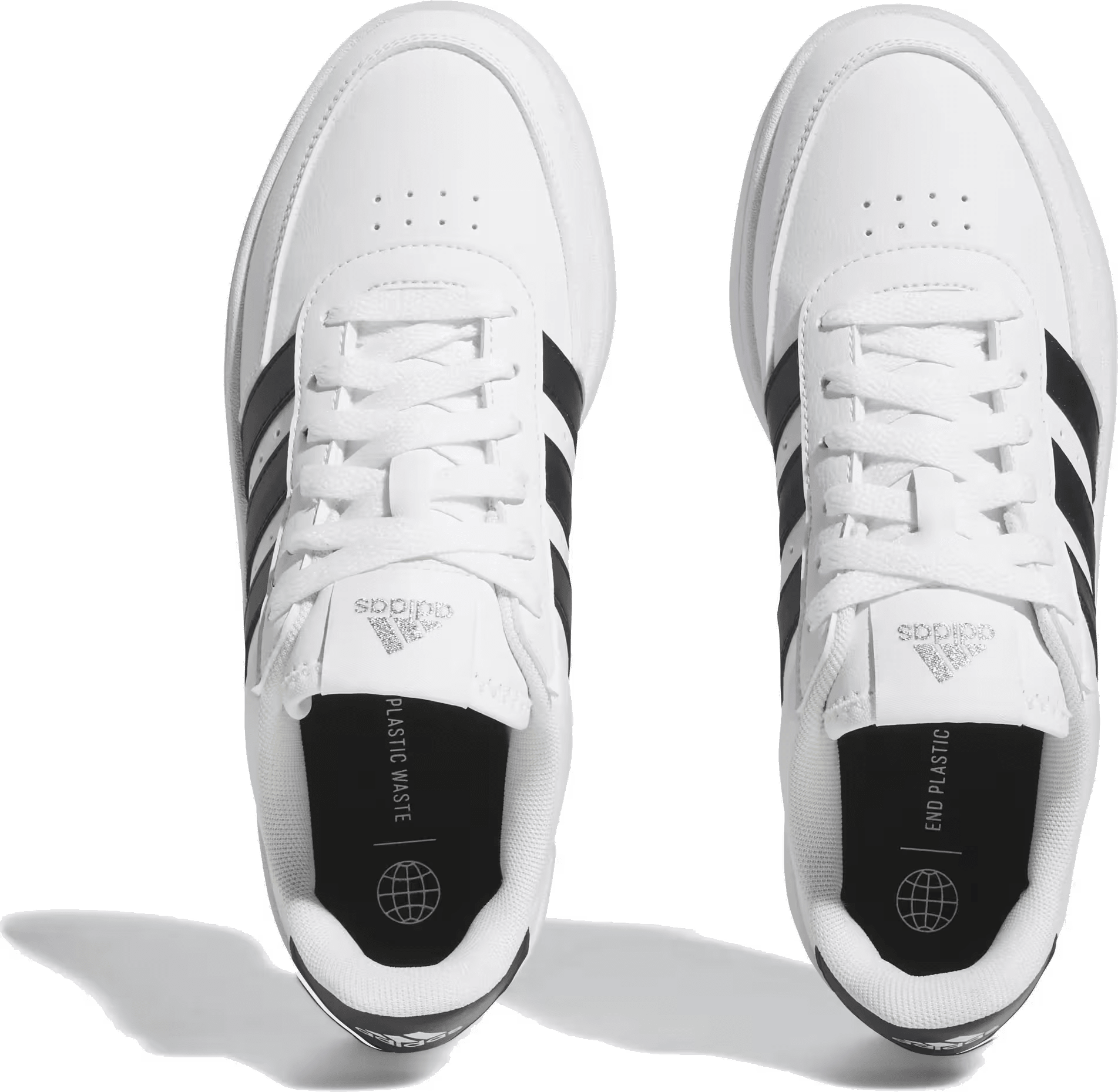 adidas Breaknet 2.0 Cloud White Core Black Silver Metallic (Women's)