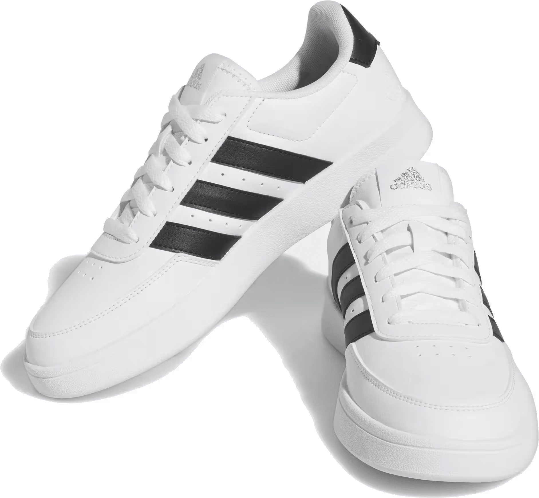 adidas Breaknet 2.0 Cloud White Core Black Silver Metallic (Women's)