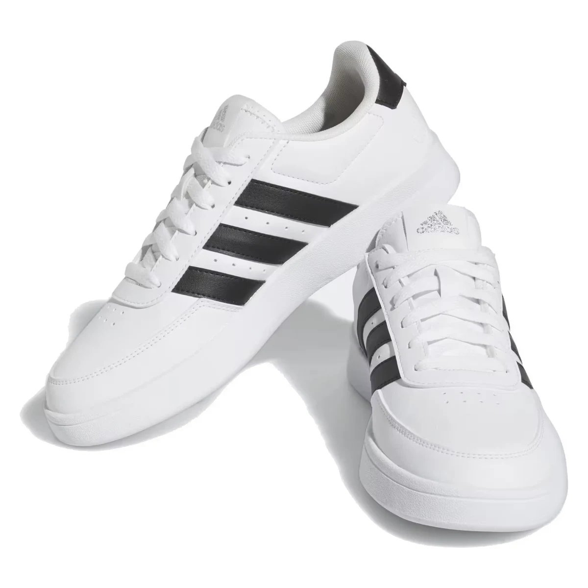 adidas Breaknet 2.0 Cloud White Core Black Silver Metallic (Women's)
