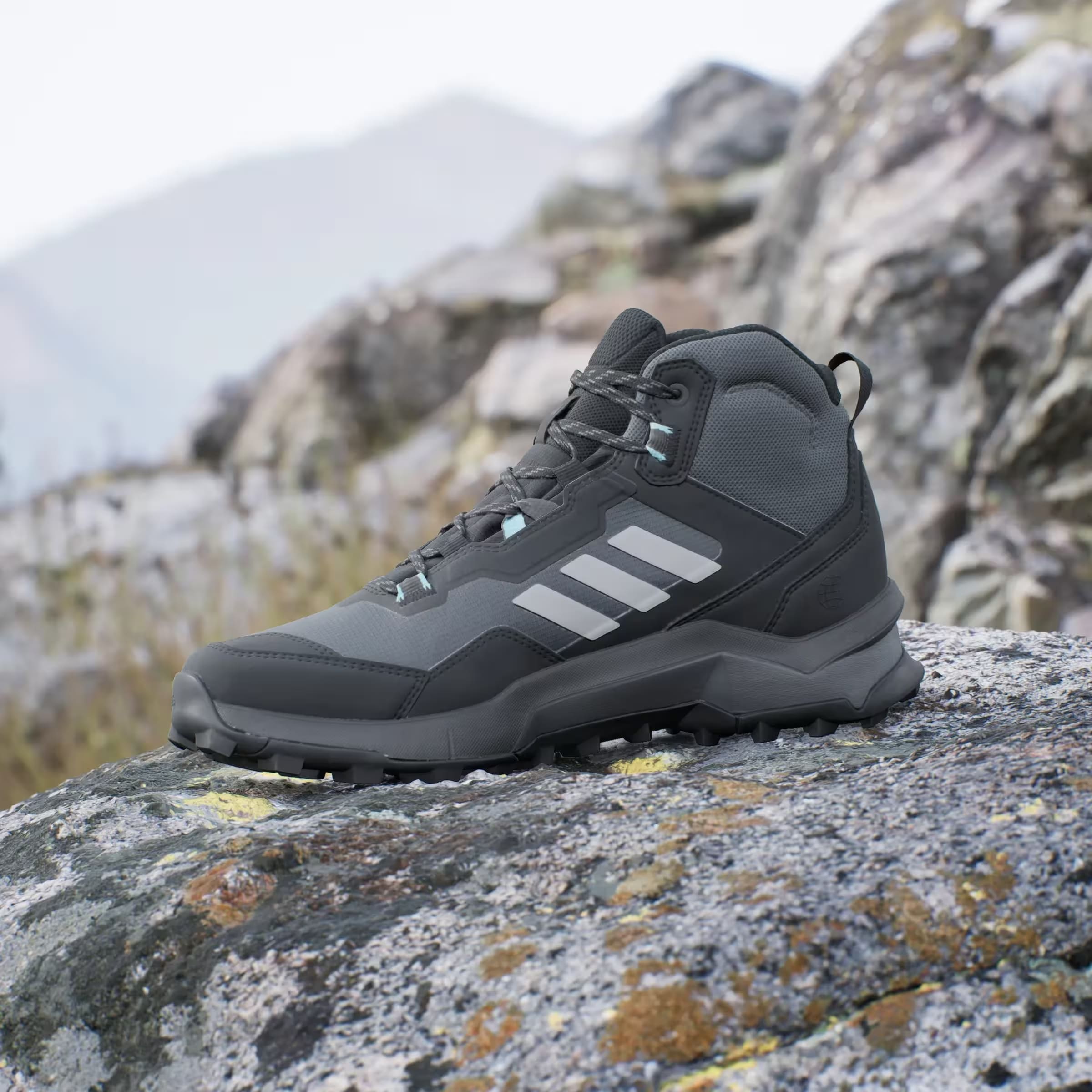 adidas Terrex AX4 Mid Gore-Tex Core Black Grey Mint Ton (Women's)