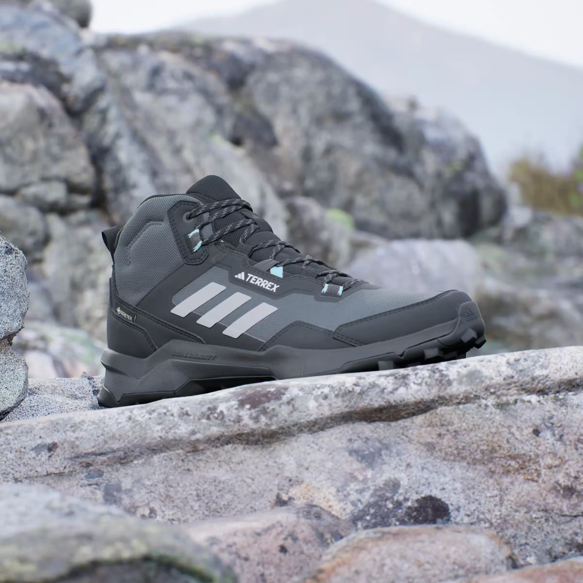 adidas Terrex AX4 Mid Gore-Tex Core Black Grey Mint Ton (Women's)