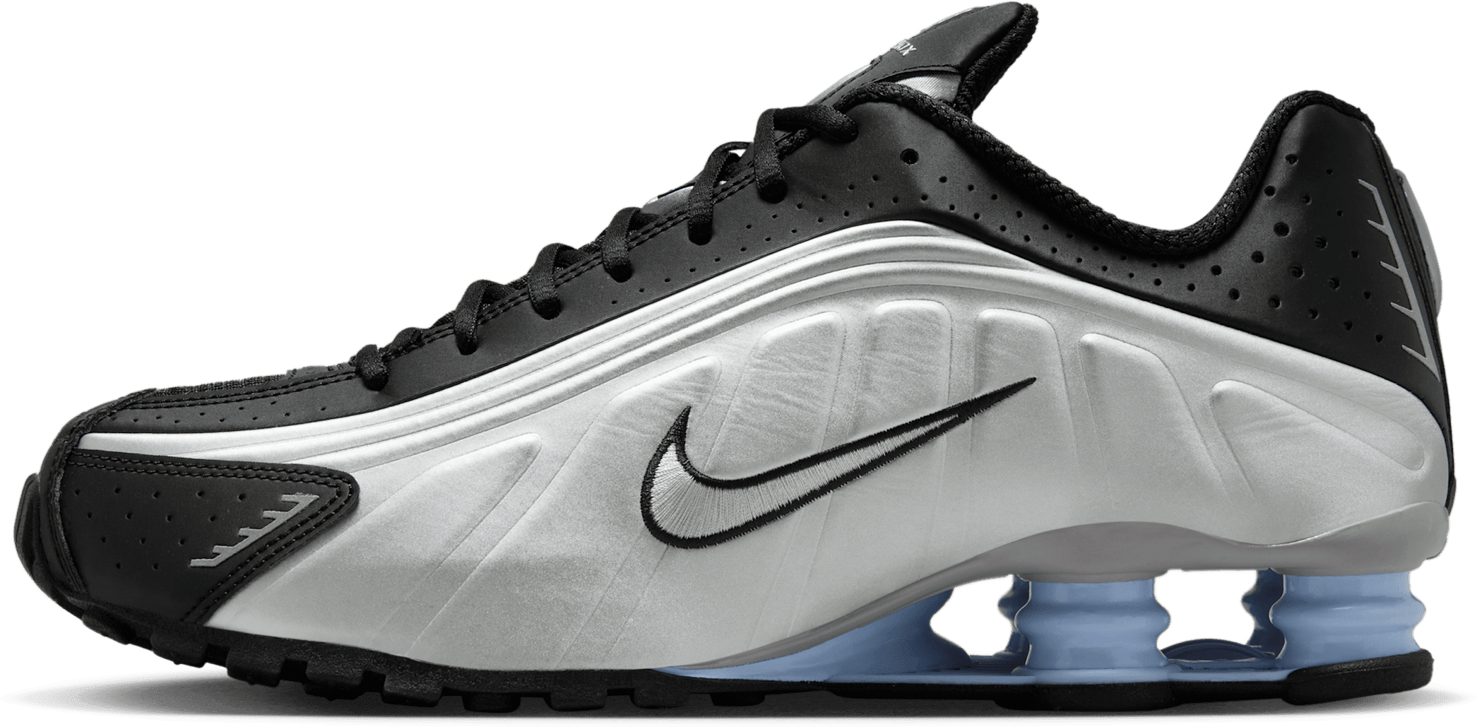 Nike Shox R4 "Metallic Silver Black Psychic Blue"