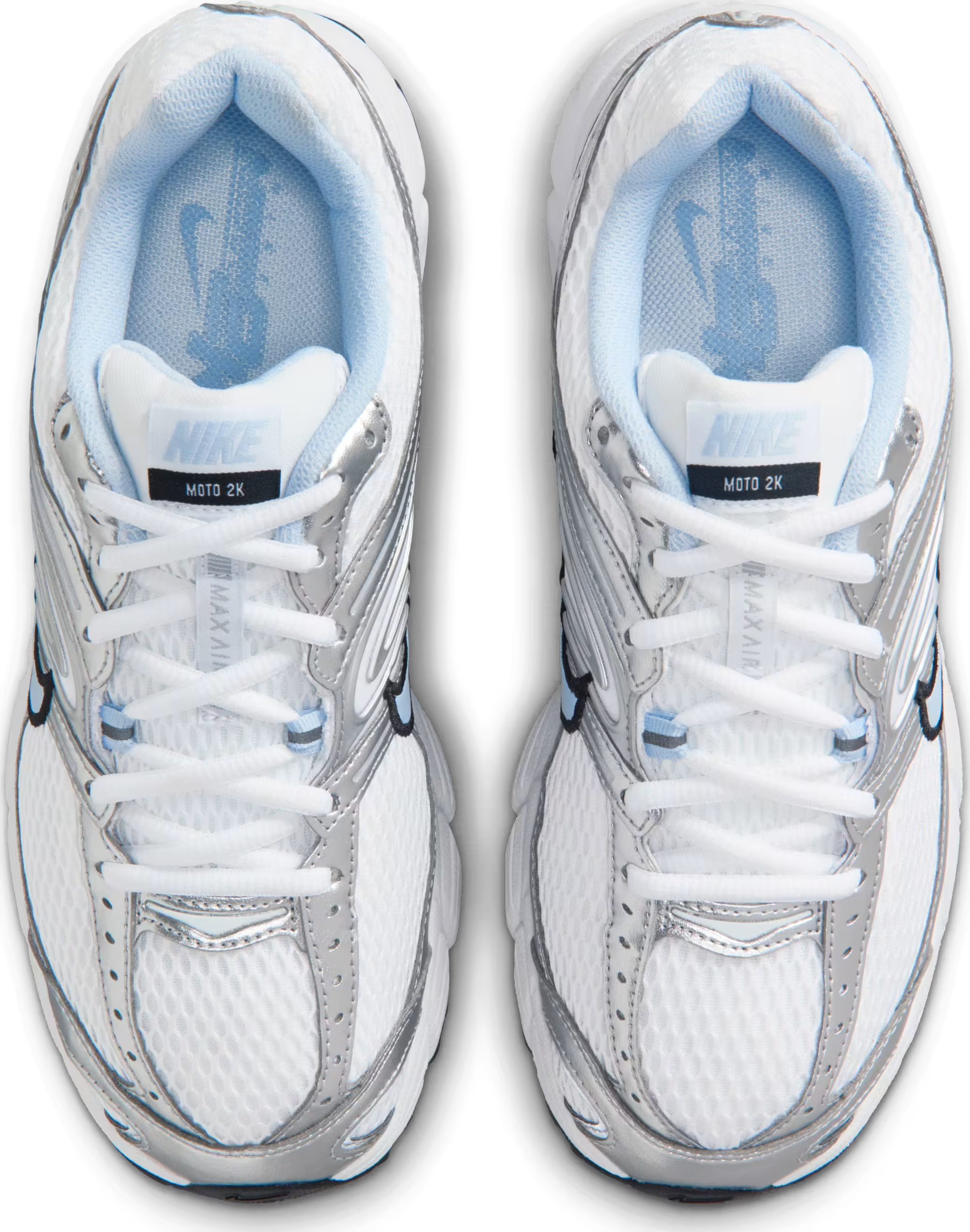 Nike Air Max Moto 2K White Silver Black Hydrogen Blue (Women's)