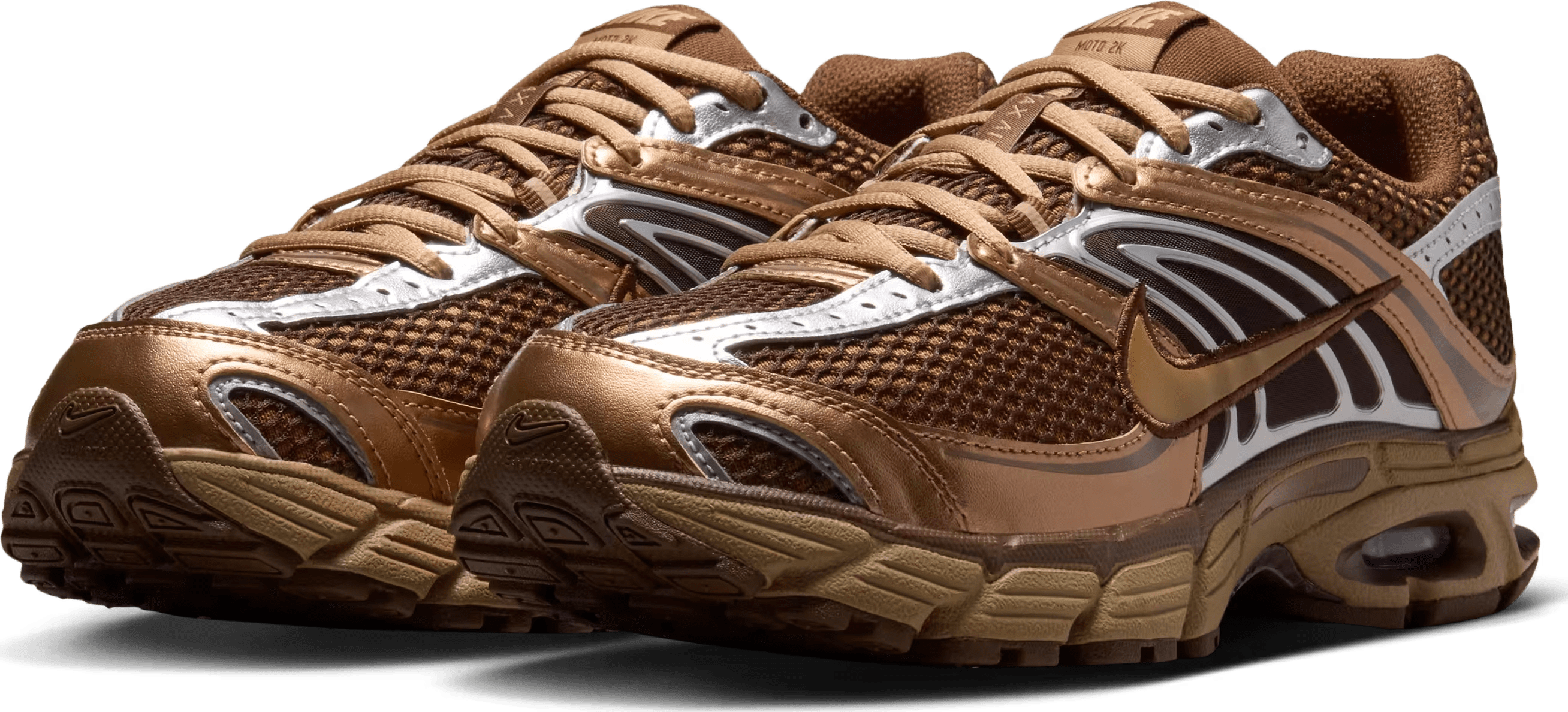 Nike Air Max Moto 2K Wmns "Cacao Wow Metallic Silver"