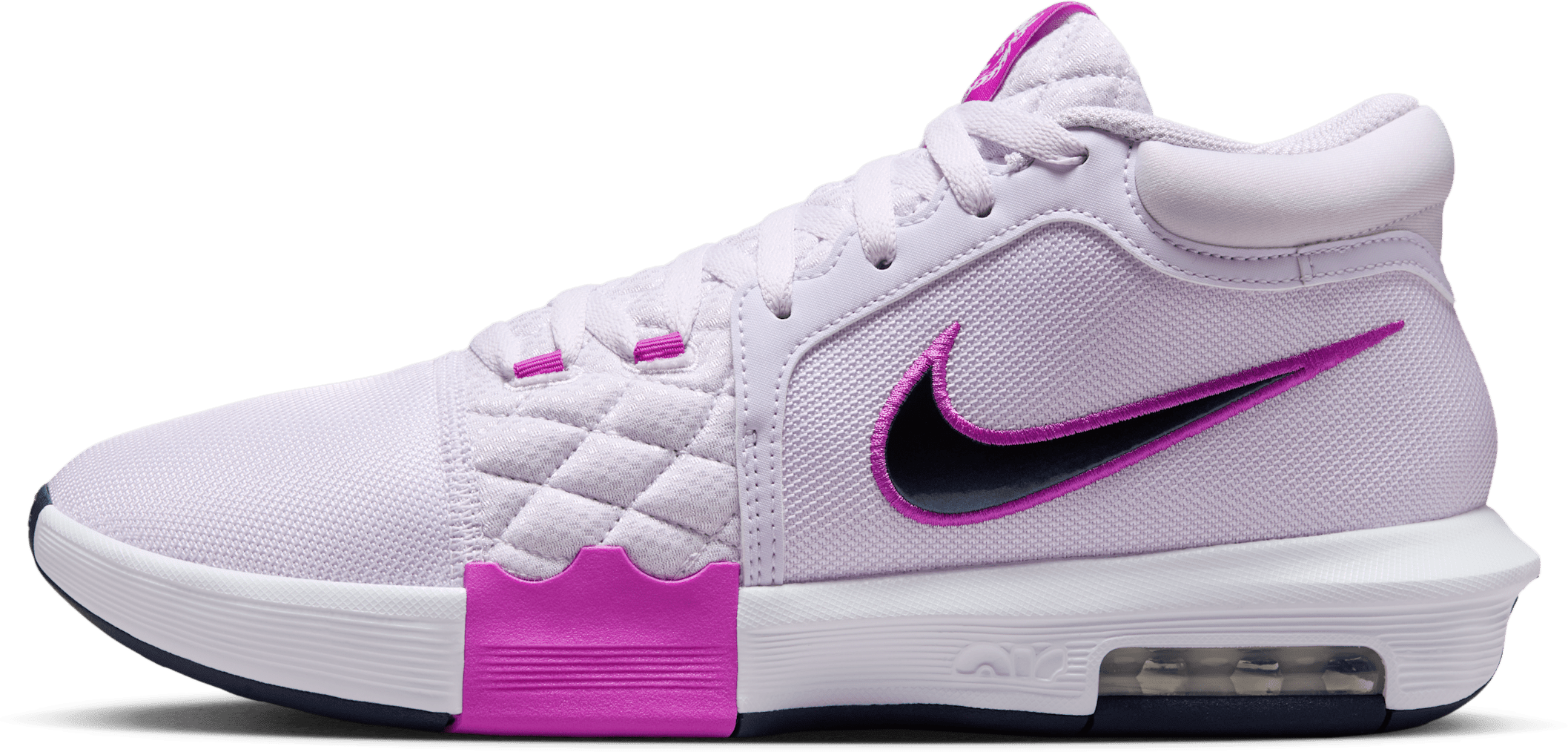 Nike LeBron Witness 8 Barely Grape Hyper Violet Light Bone Obsidian