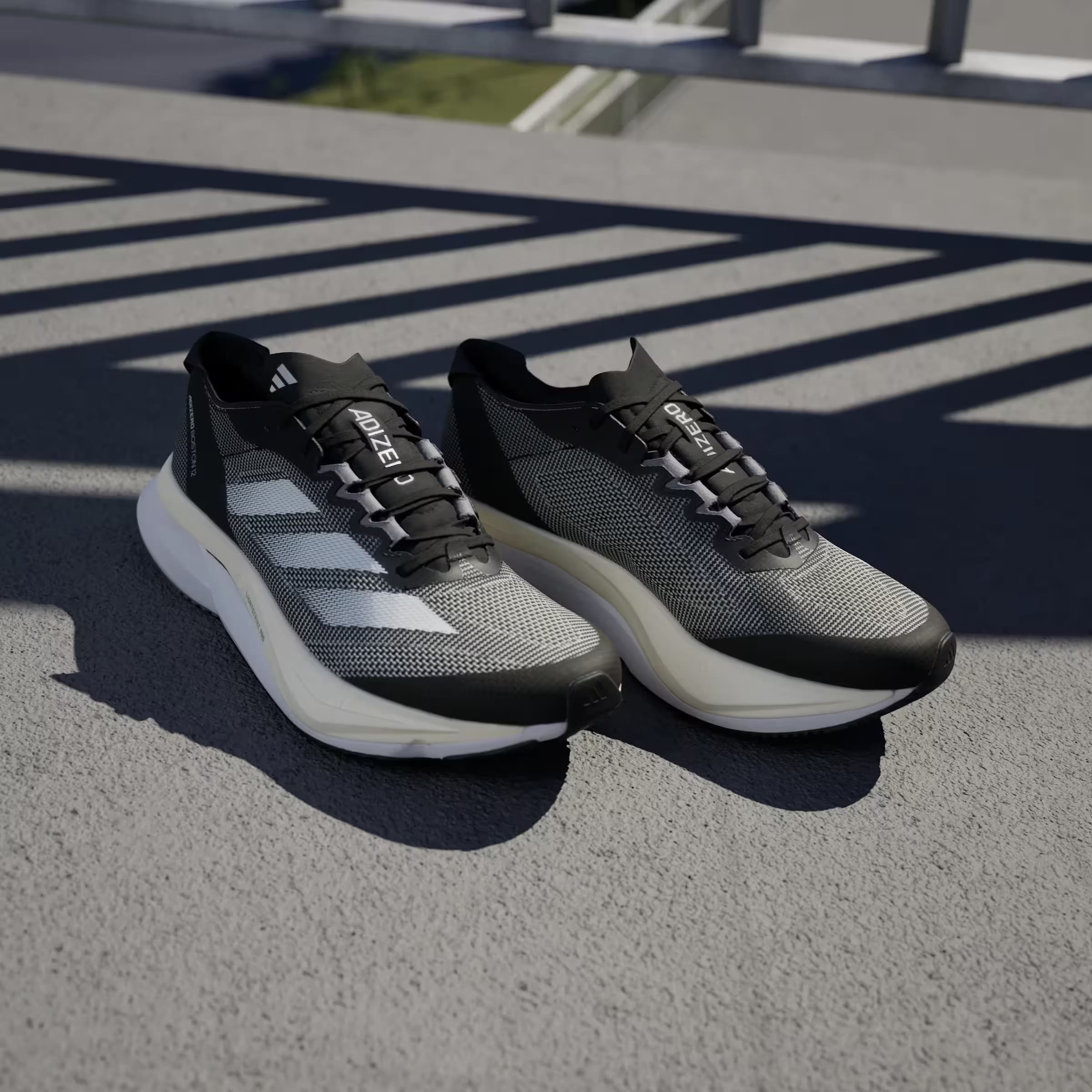 adidas Adizero Boston 12 Core Black Cloud White Carbon (Women's)