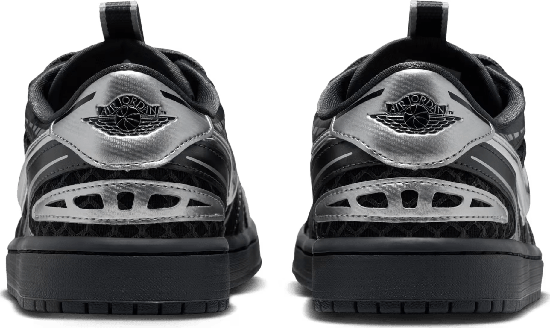 Air Jordan 1 Low Method of Make Wmns "Black Metallic Silver"