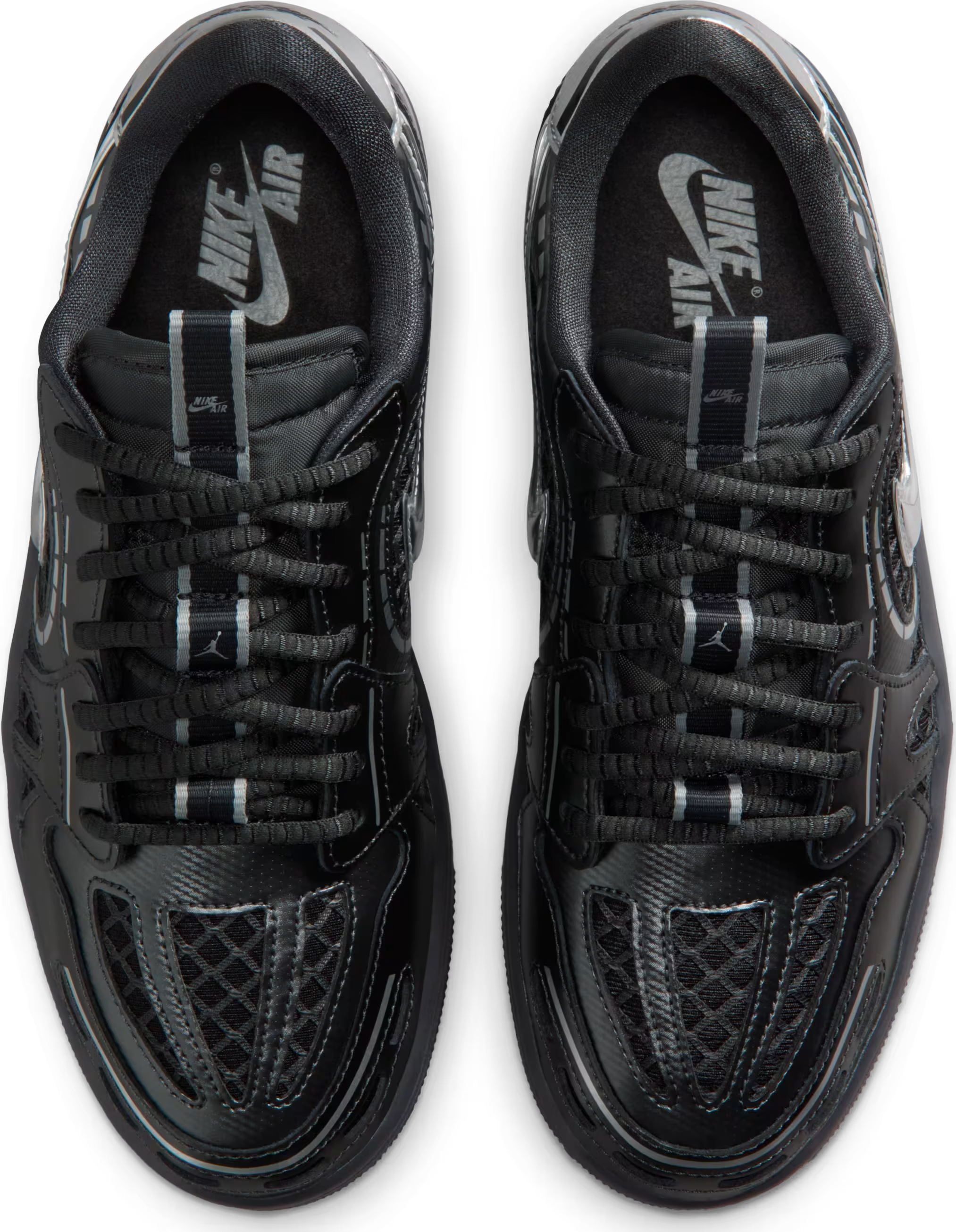 Air Jordan 1 Low Method of Make Wmns "Black Metallic Silver"