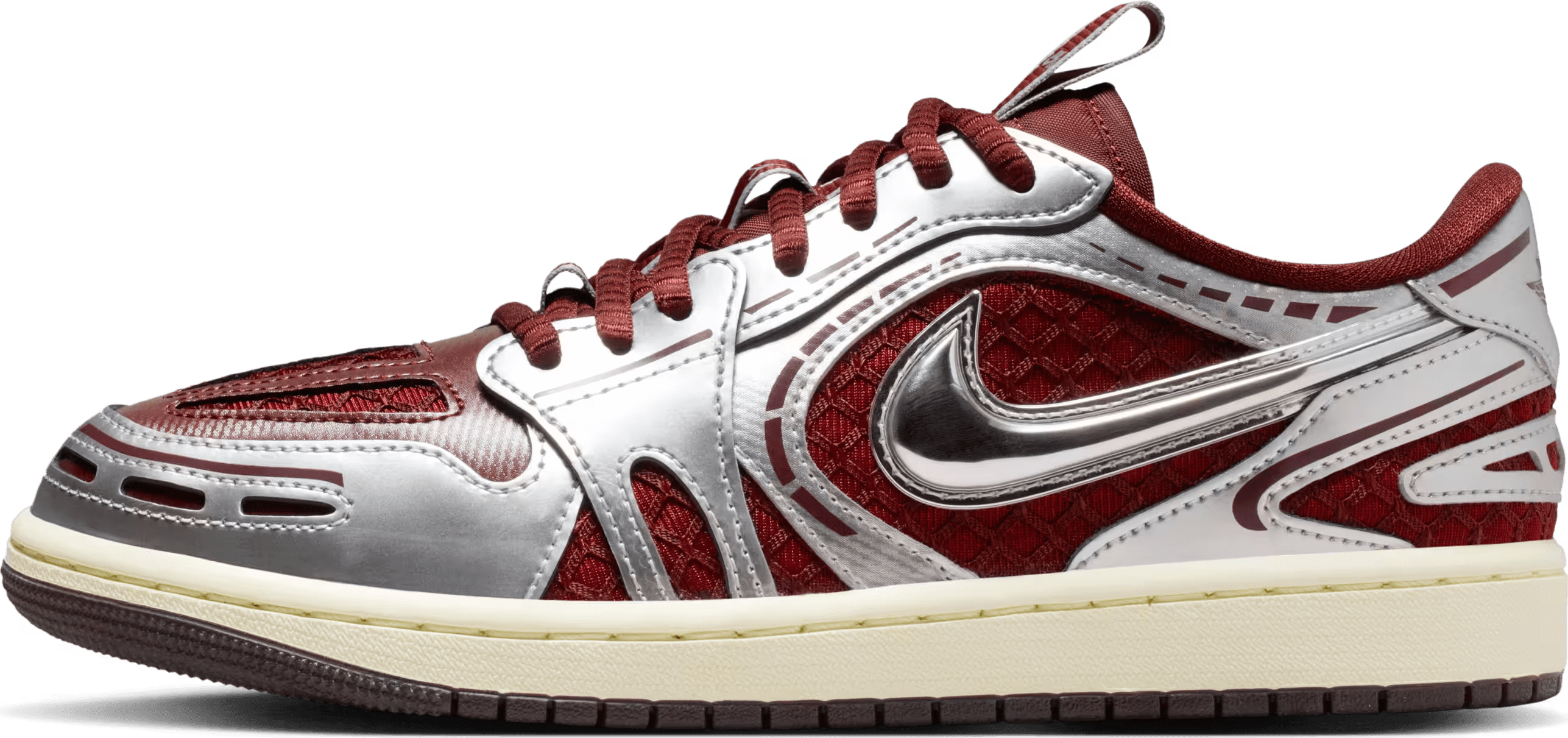 Air Jordan 1 Low Method of Make V3 "Dark Team Red Metallic Silver"