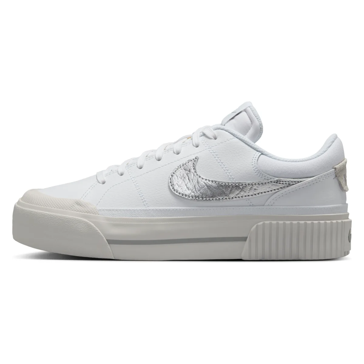 Nike Court Legacy Lift Wmns "White Metallic Silver"