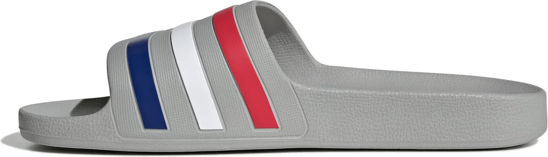 adidas Adilette Aqua Slides Grey Mystery Ink Pure Ruby