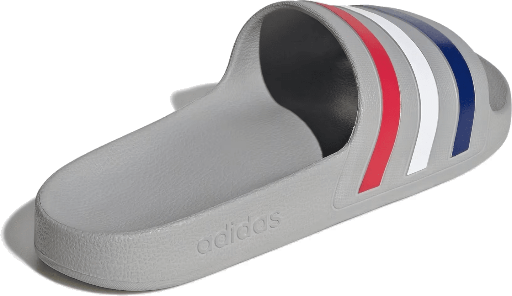 adidas Adilette Aqua Slides Grey Mystery Ink Pure Ruby
