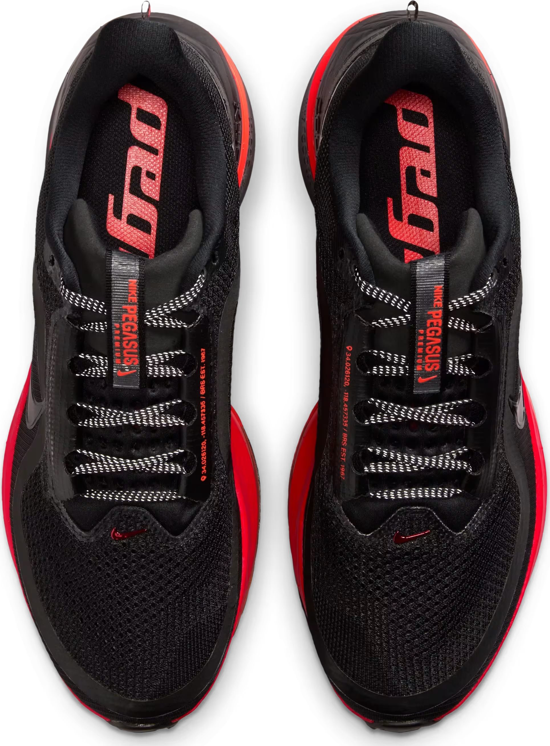 Nike Pegasus Premium "Black Bright Crimson"