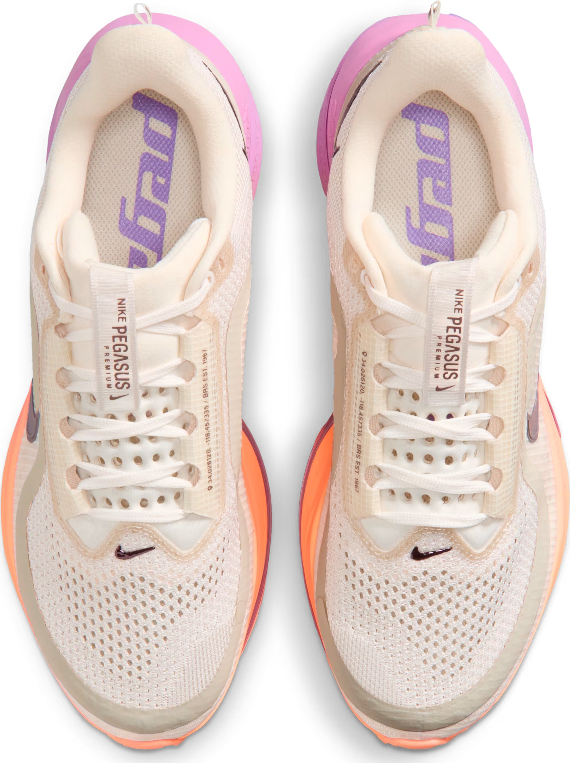 Nike Pegasus Premium "Chalk Orange Pulse Light Magenta"