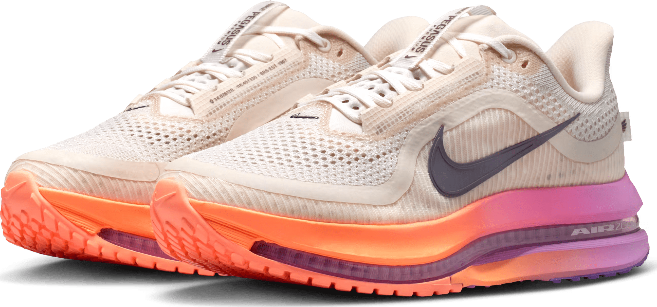 Nike Pegasus Premium "Chalk Orange Pulse Light Magenta"