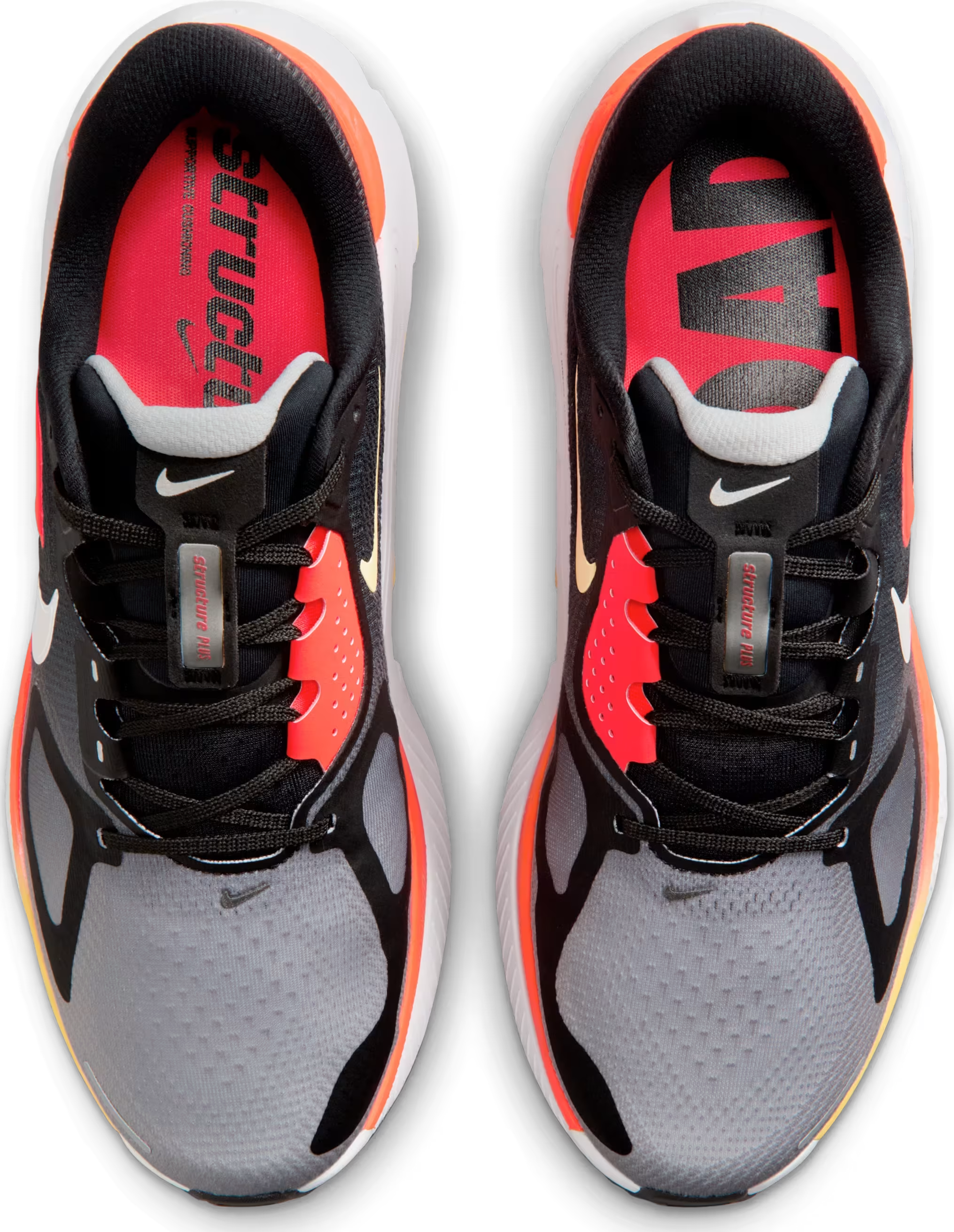 Nike Structure Plus Black Light Smoke Grey Crimson