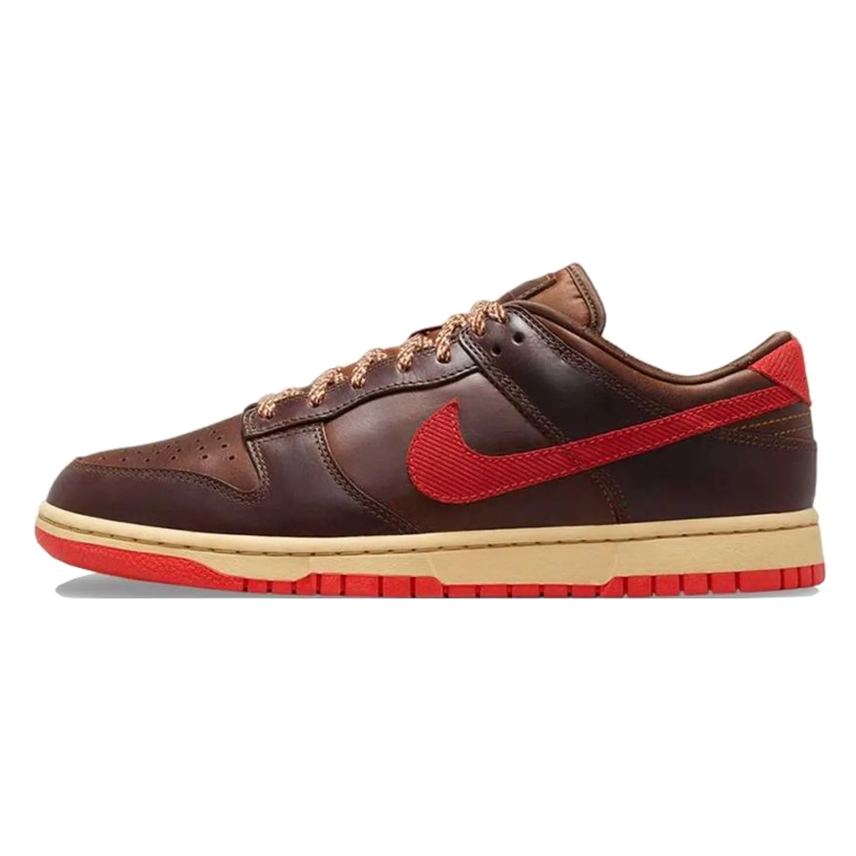 Nike Dunk Low Retro "Light British Tan/ Picante Red"