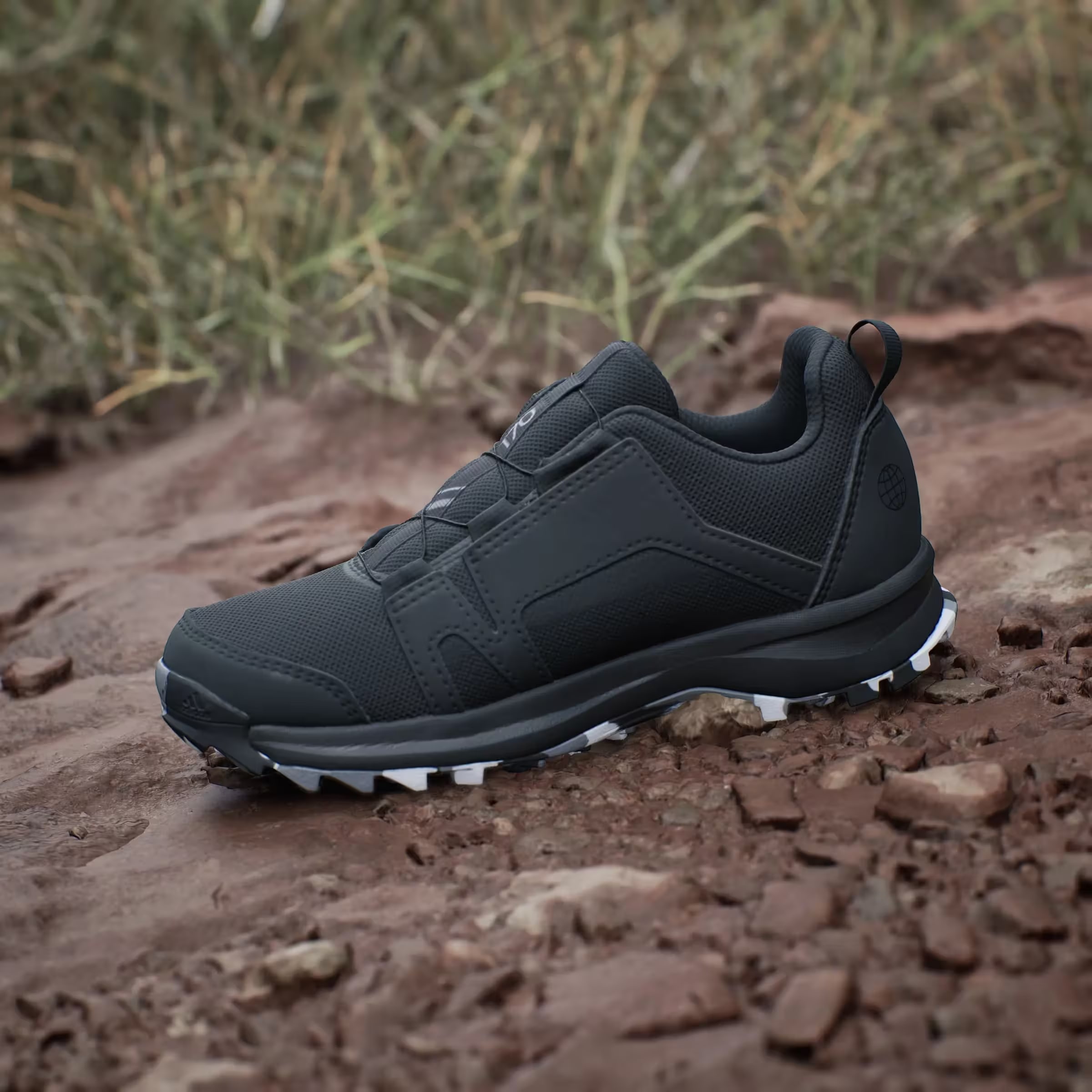 adidas Terrex Agravic BOA Trail Core Black Cloud White Grey Three (GS)