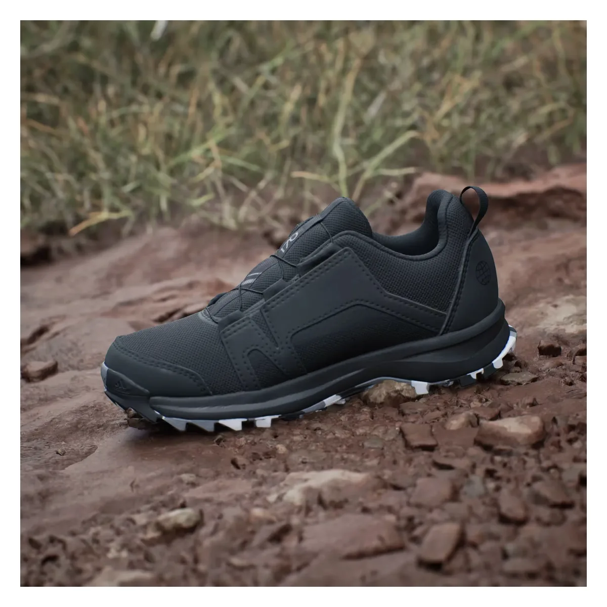 adidas Terrex Agravic BOA Trail Core Black Cloud White Grey Three (GS)