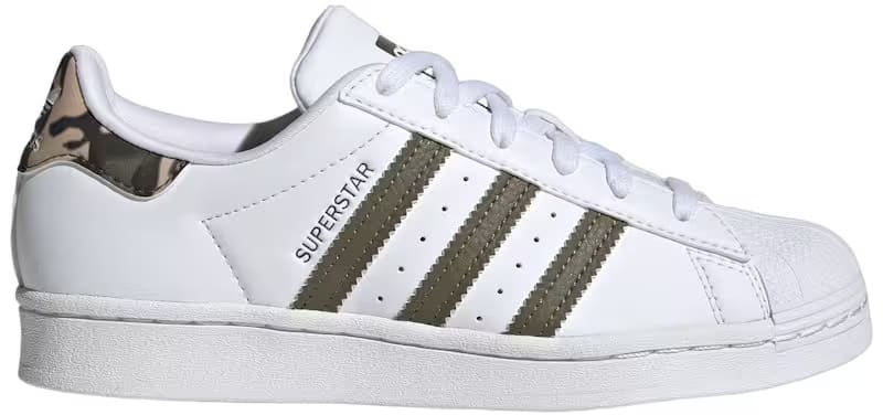 adidas Superstar Cloud White Olive Strata (GS)