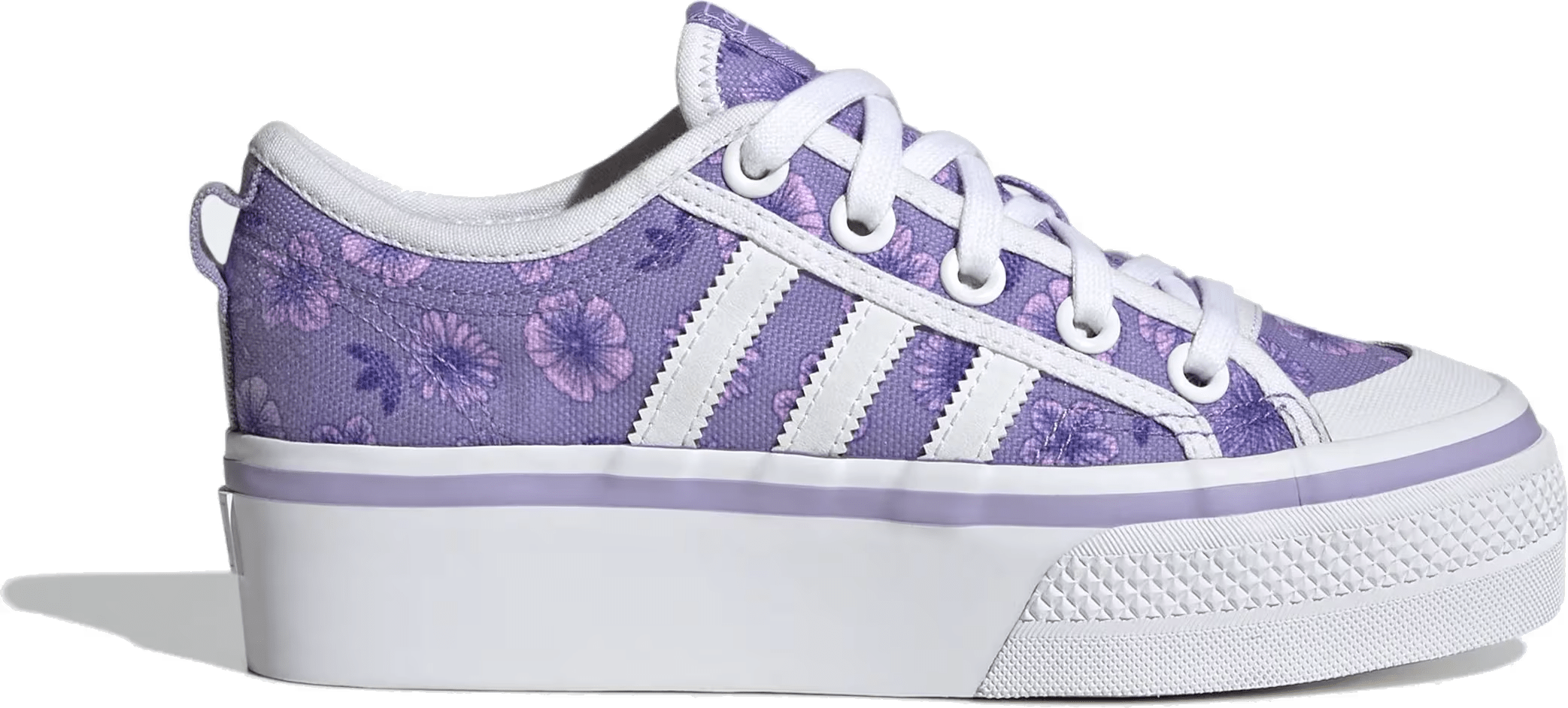 adidas Nizza Platform Cloud White Magic Lilac (GS)