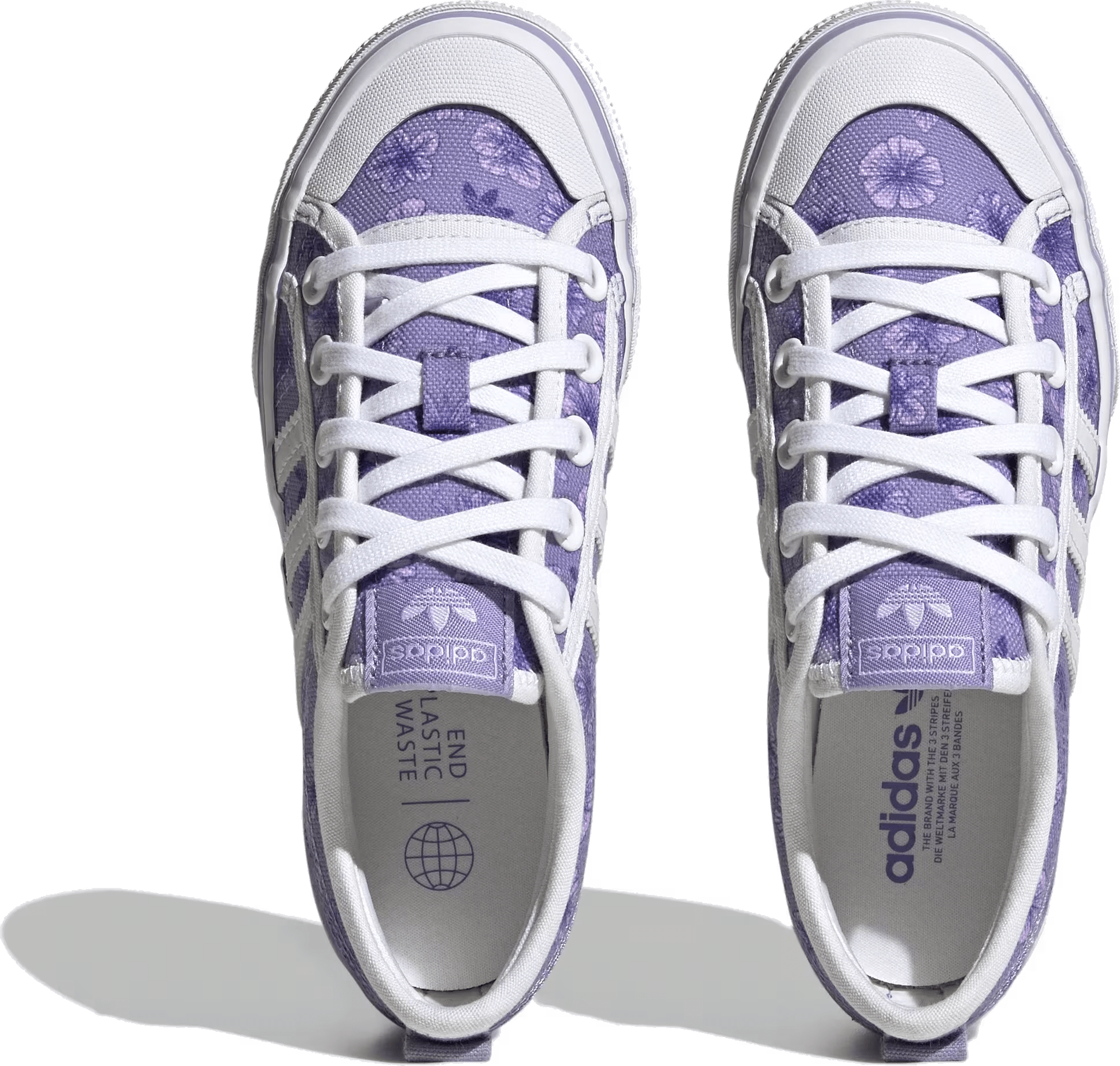 adidas Nizza Platform Cloud White Magic Lilac (GS)