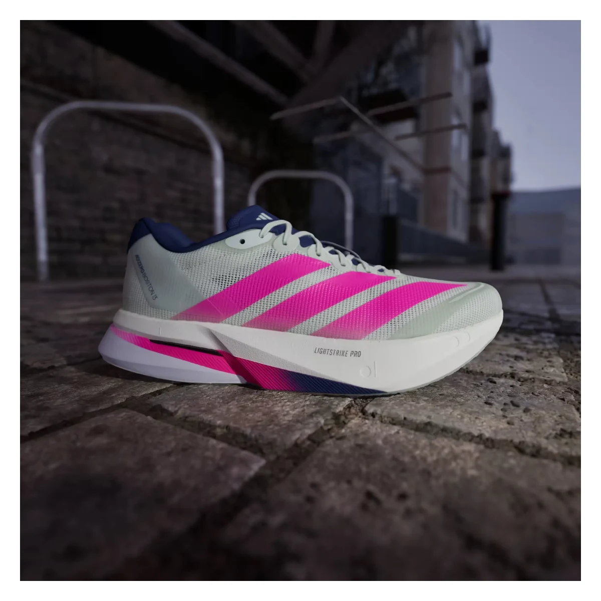 adidas Adizero Boston 13 Linen Green Shock Pink