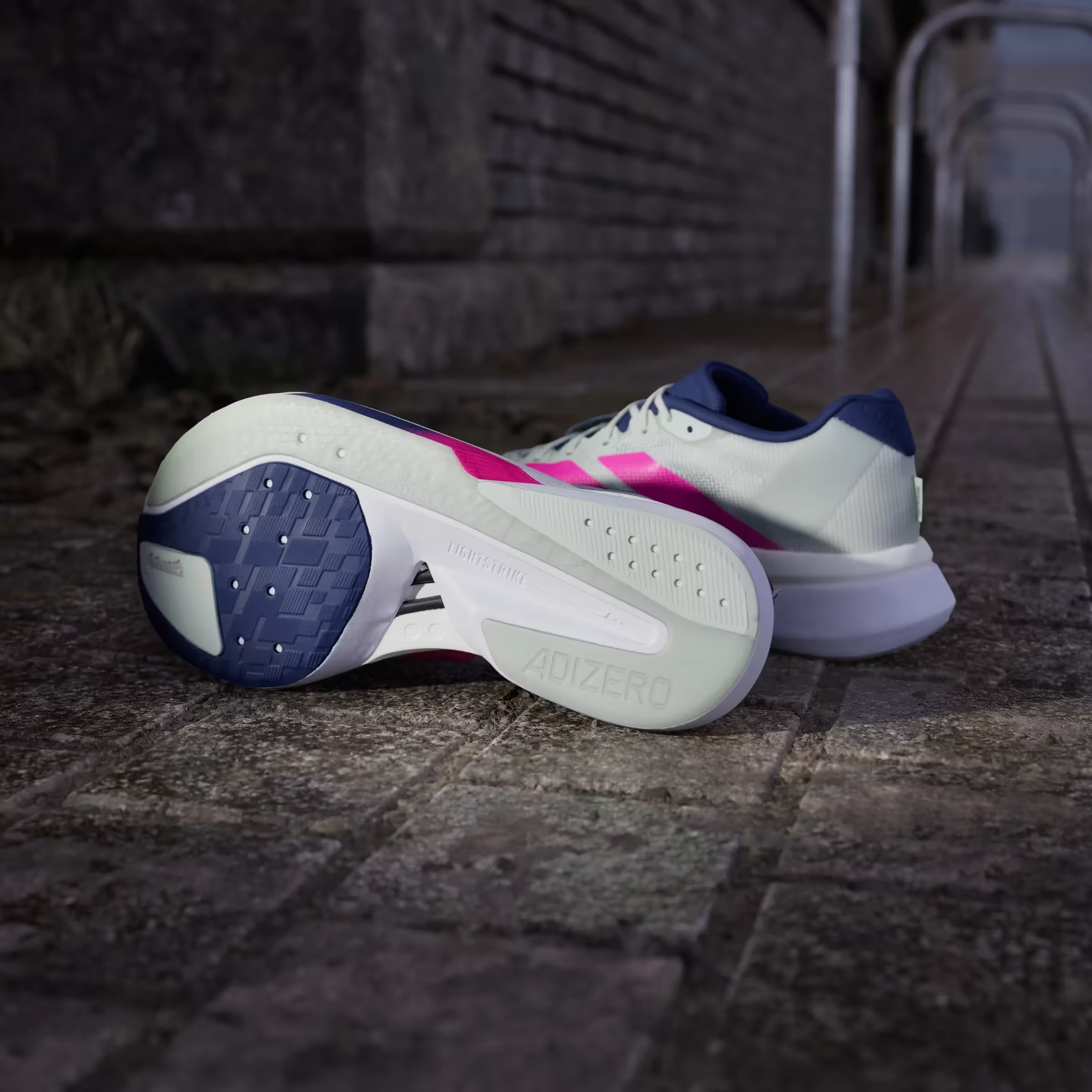 adidas Adizero Boston 13 Linen Green Shock Pink