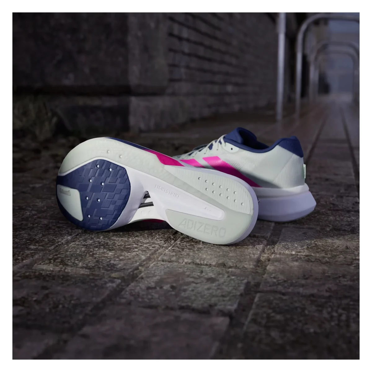adidas Adizero Boston 13 Linen Green Shock Pink