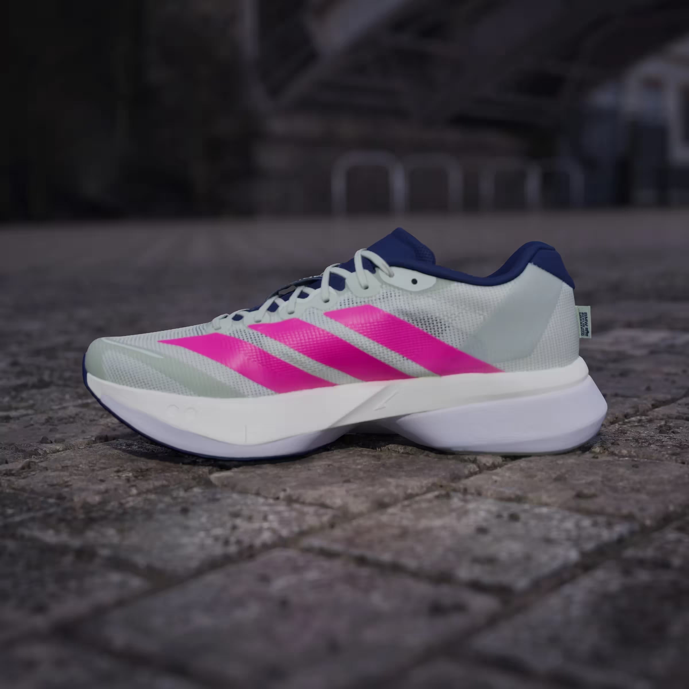 adidas Adizero Boston 13 Linen Green Shock Pink
