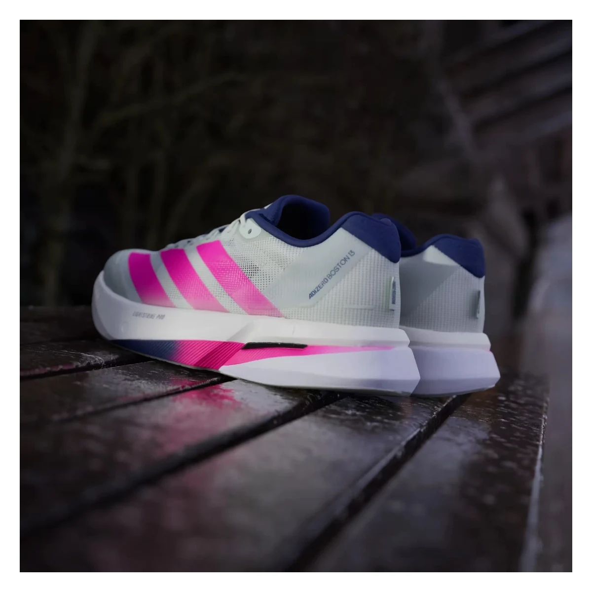 adidas Adizero Boston 13 Linen Green Shock Pink