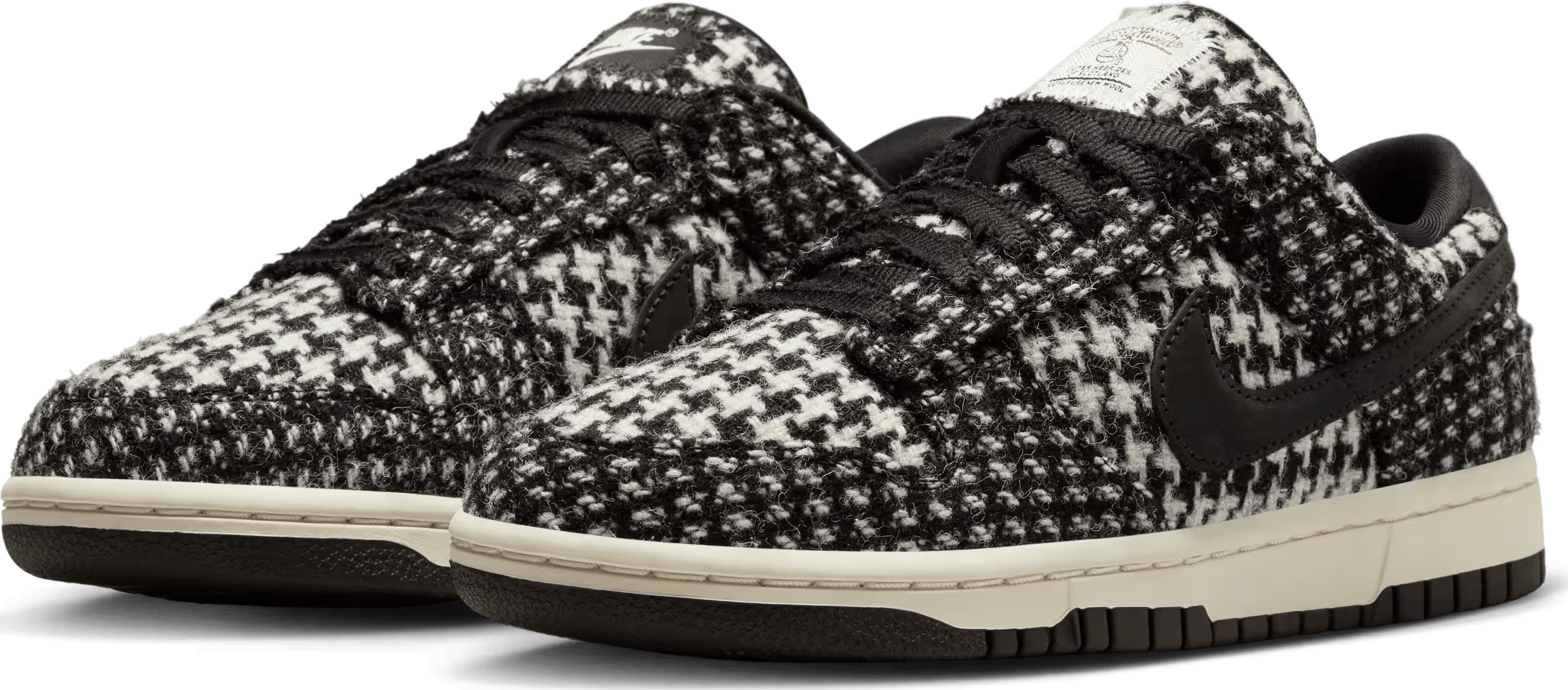Harris Tweed x Nike Dunk Low Wmns "Black and Phantom"