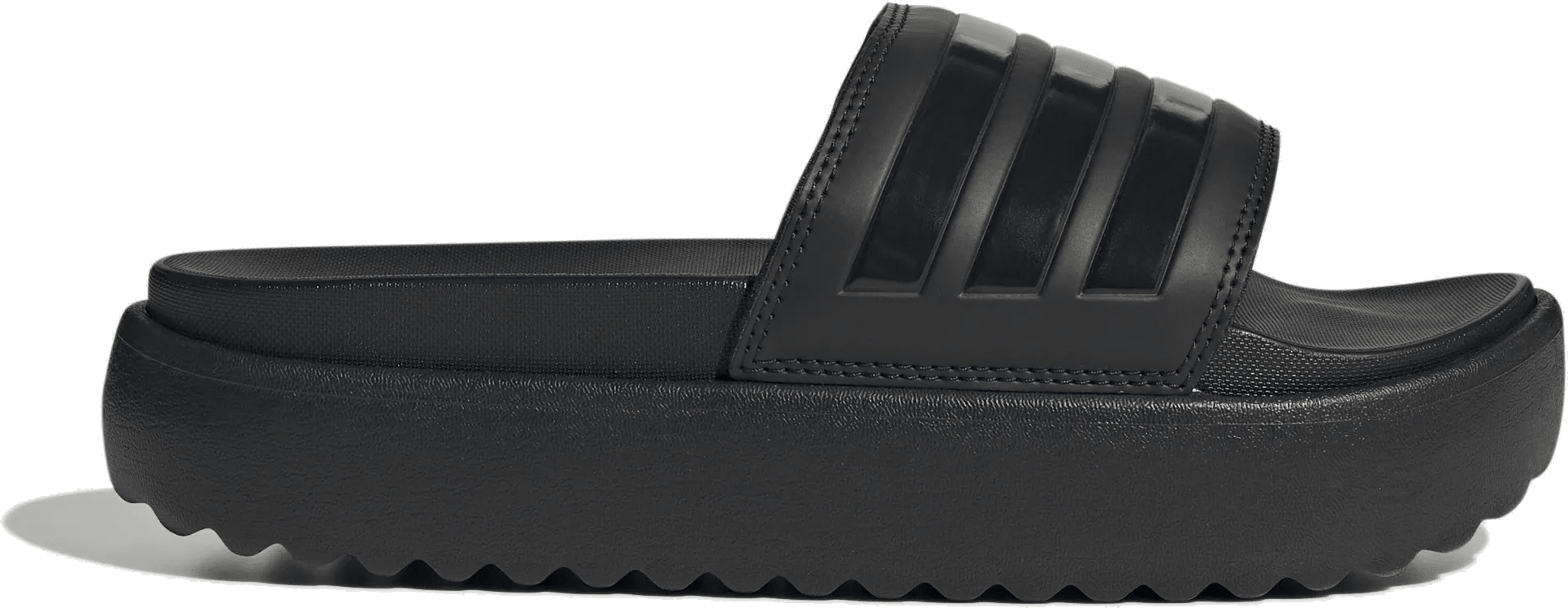 adidas Adilette Platform Slides Core Black