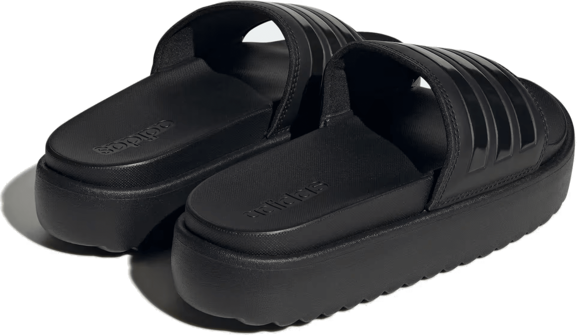 adidas Adilette Platform Slides Core Black