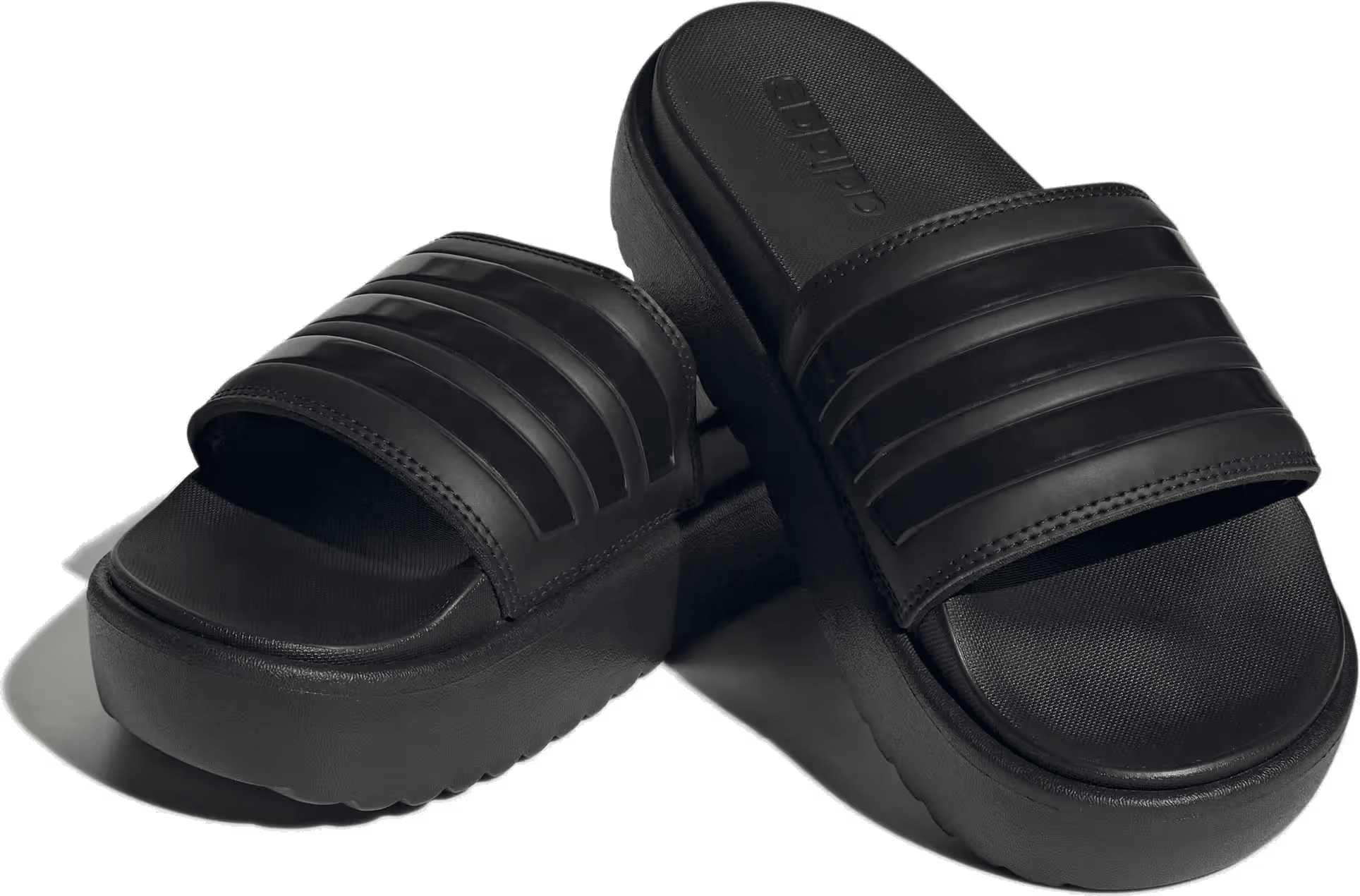 adidas Adilette Platform Slides Core Black