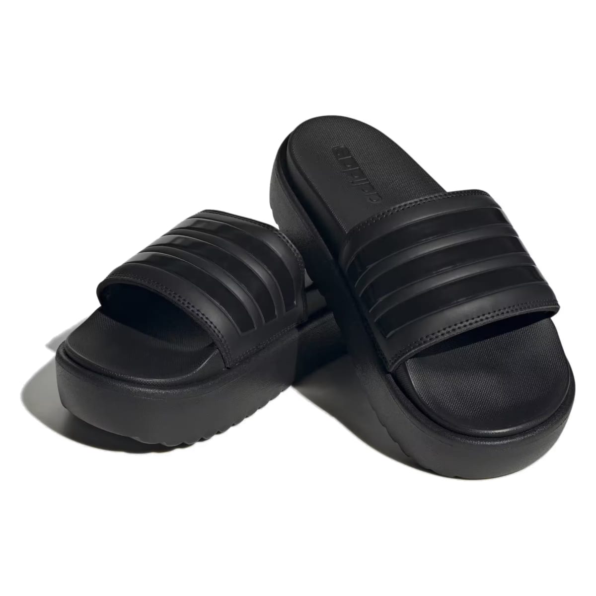 adidas Adilette Platform Slides Core Black