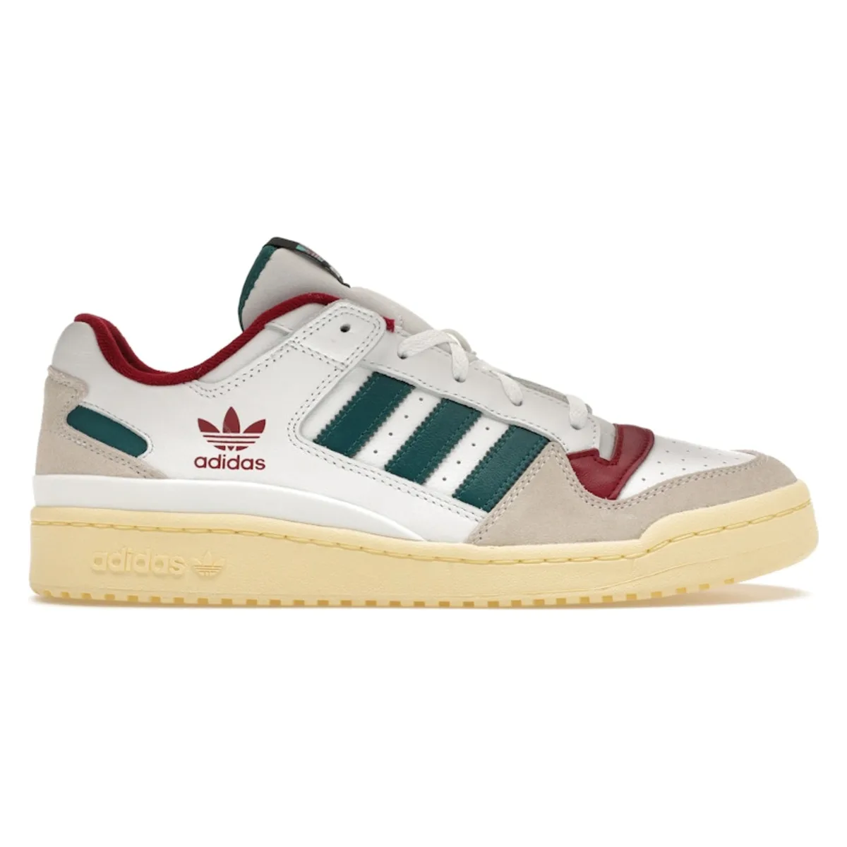 adidas Forum Low White Teal Burgundy