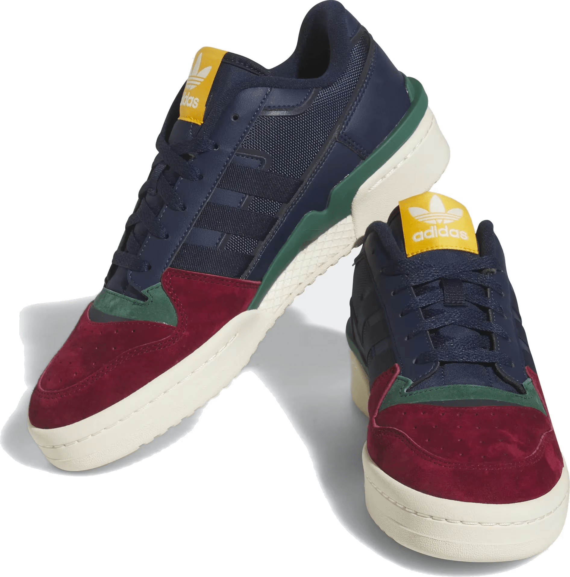 adidas Forum Exhibit Low 2.0 Collegiate Navy Burgundy Green