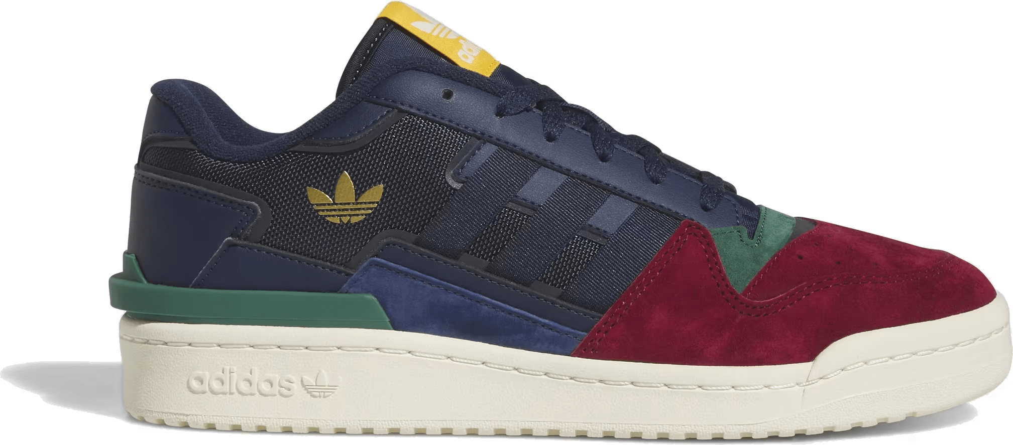 adidas Forum Exhibit Low 2.0 Collegiate Navy Burgundy Green