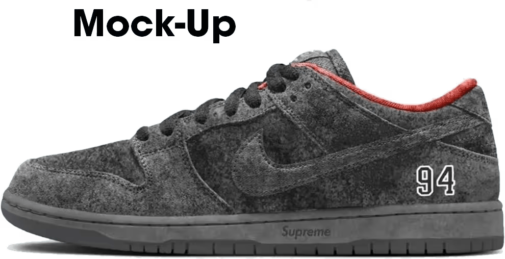 Nike SB Dunk Low Supreme 94 Black