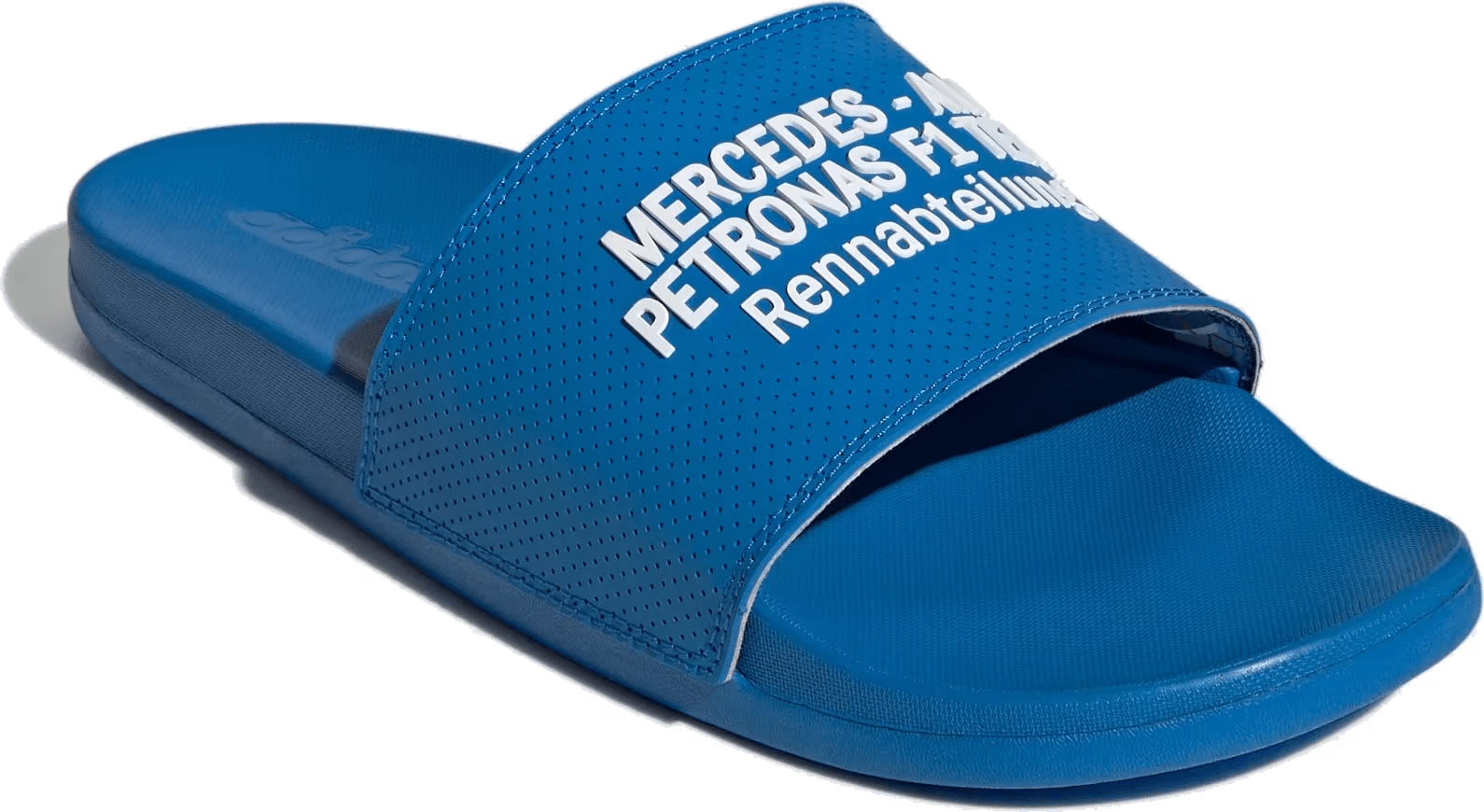 Mercedes AMG Petronas F1 x Adidas Adilette Slippers "Blue Bird"