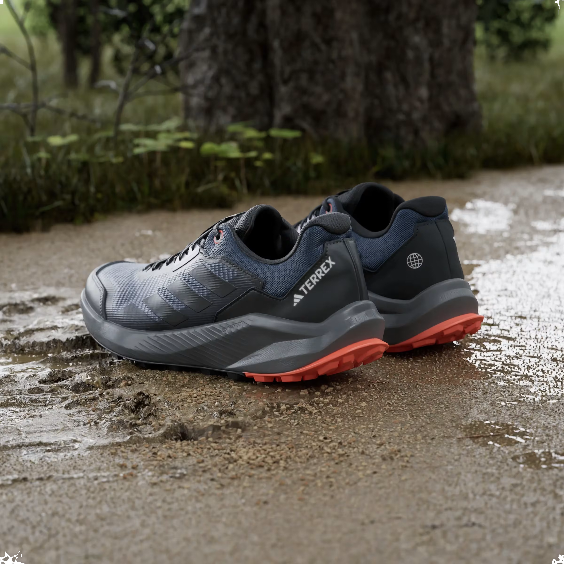 adidas Terrex Trail Rider Trail Wonder Steel Core Black Impact Orange