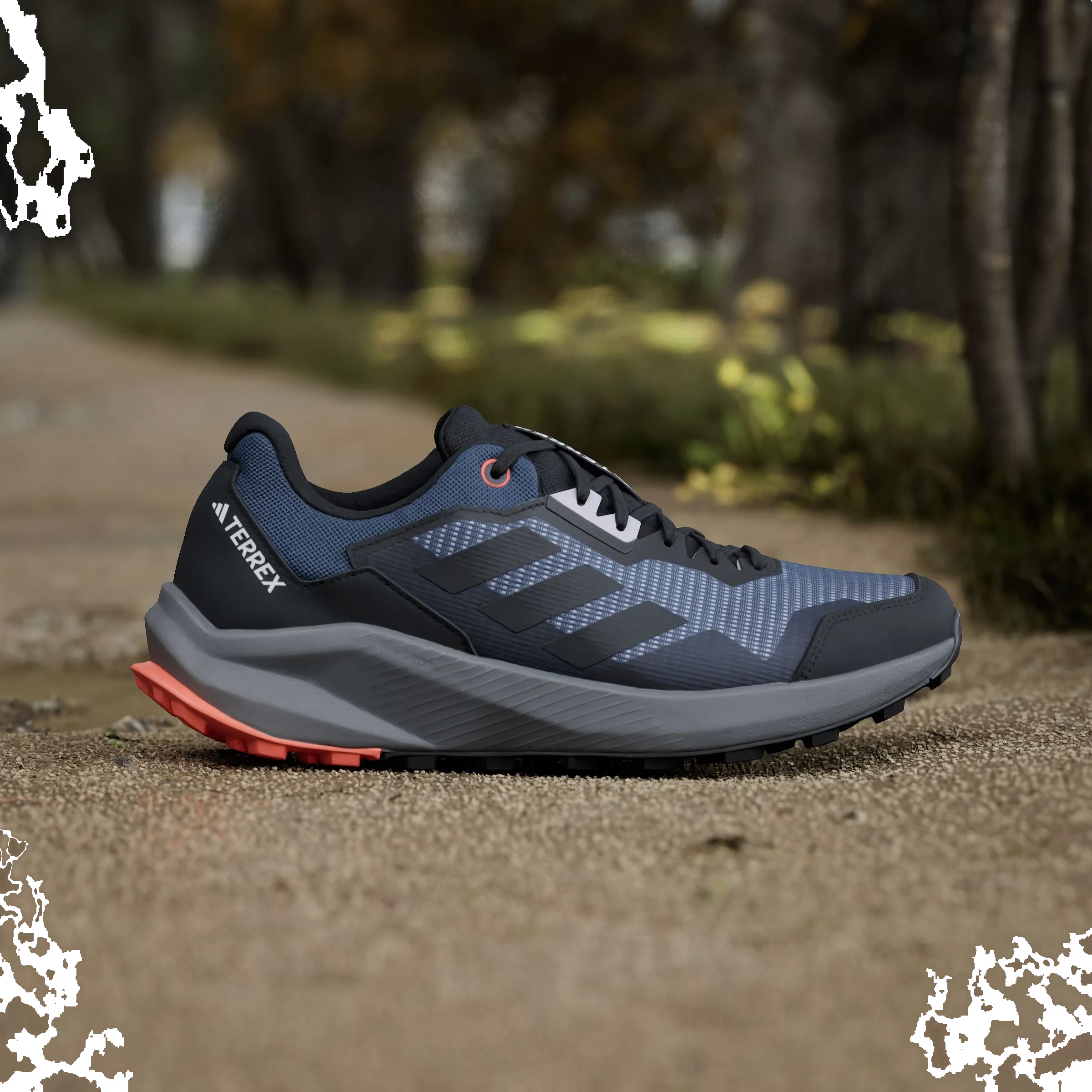 adidas Terrex Trail Rider Trail Wonder Steel Core Black Impact Orange