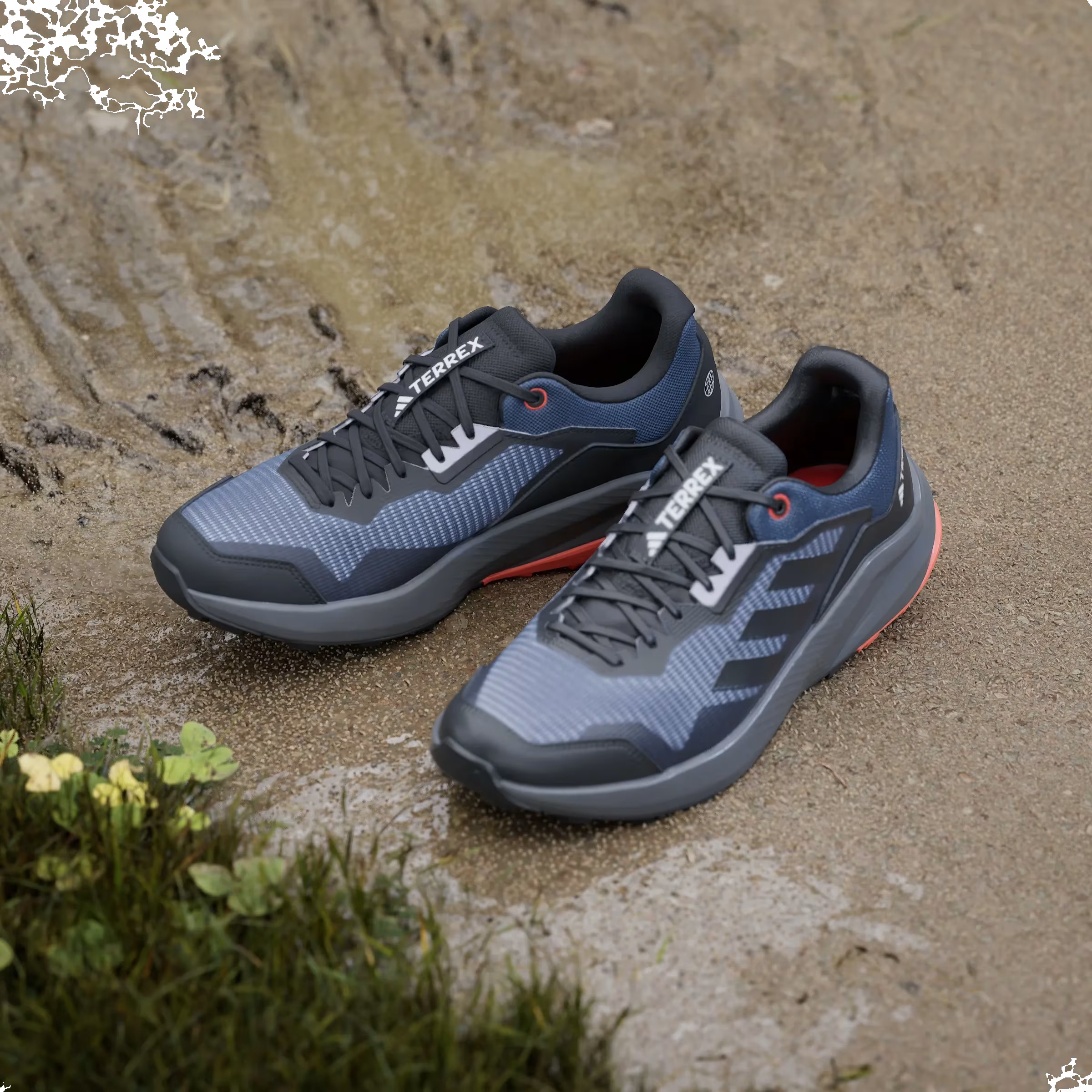 adidas Terrex Trail Rider Trail Wonder Steel Core Black Impact Orange