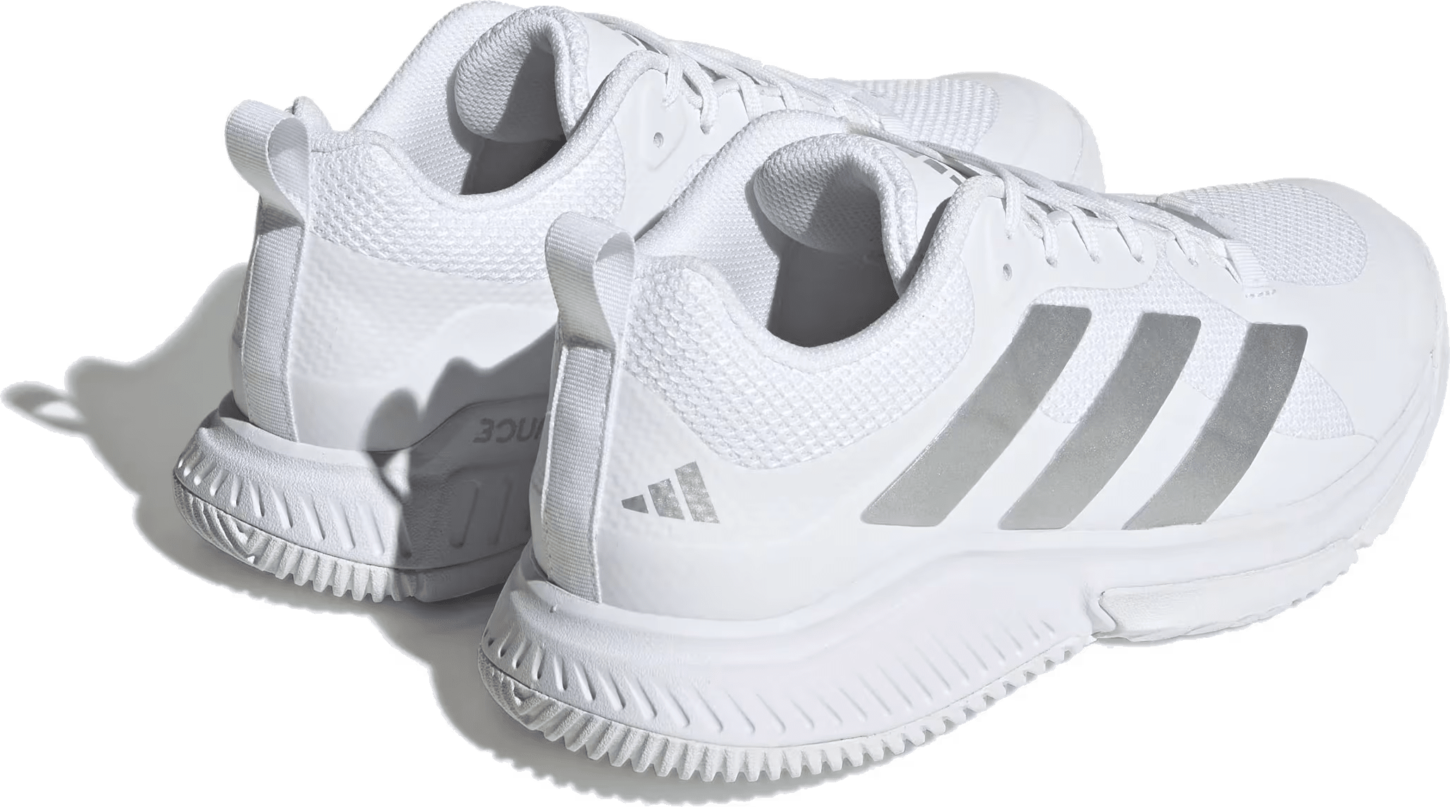 adidas Court Team Bounce 2.0 Cloud White Silver Metallic Grey (Women's)