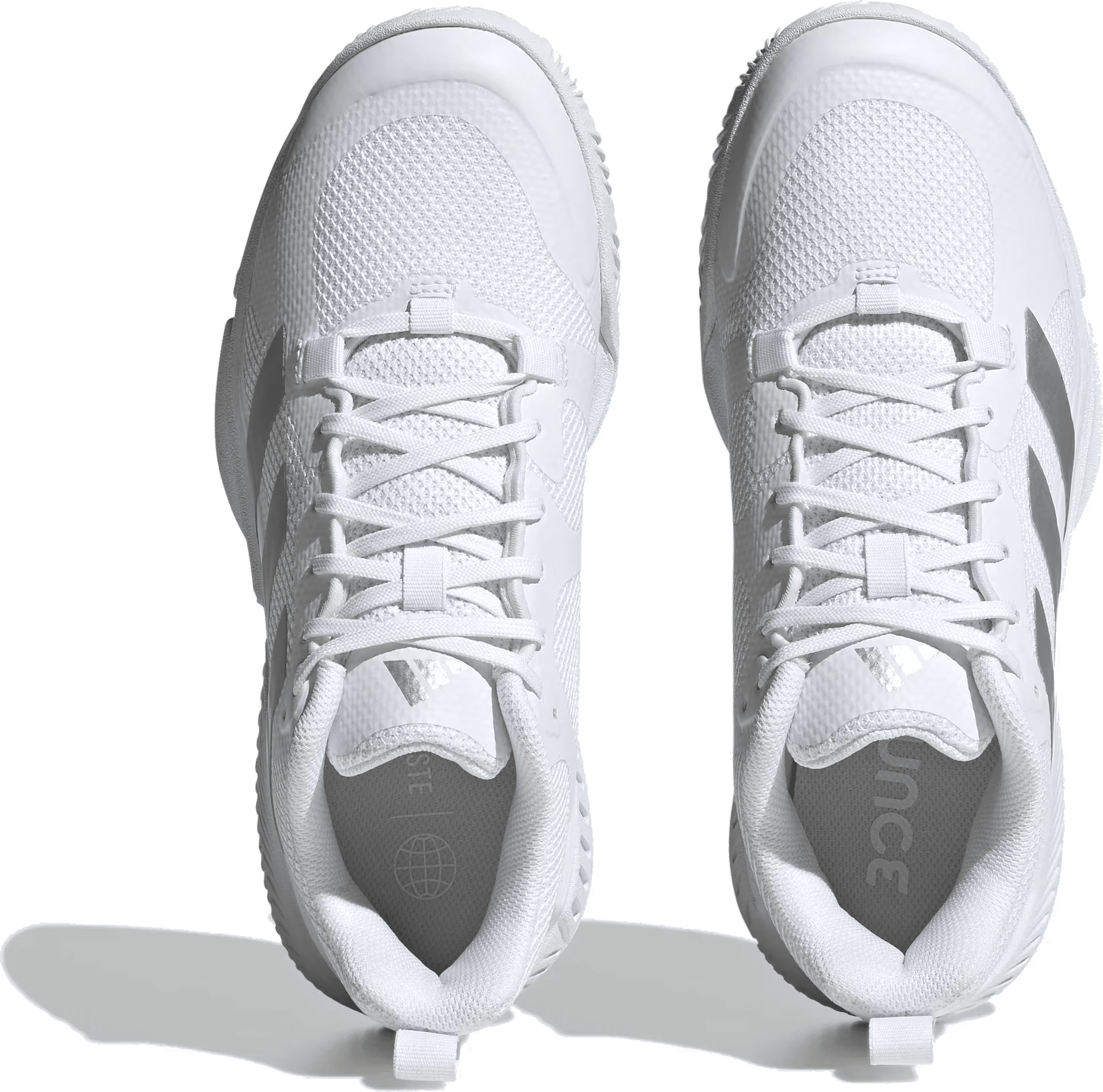 adidas Court Team Bounce 2.0 Cloud White Silver Metallic Grey (Women's)