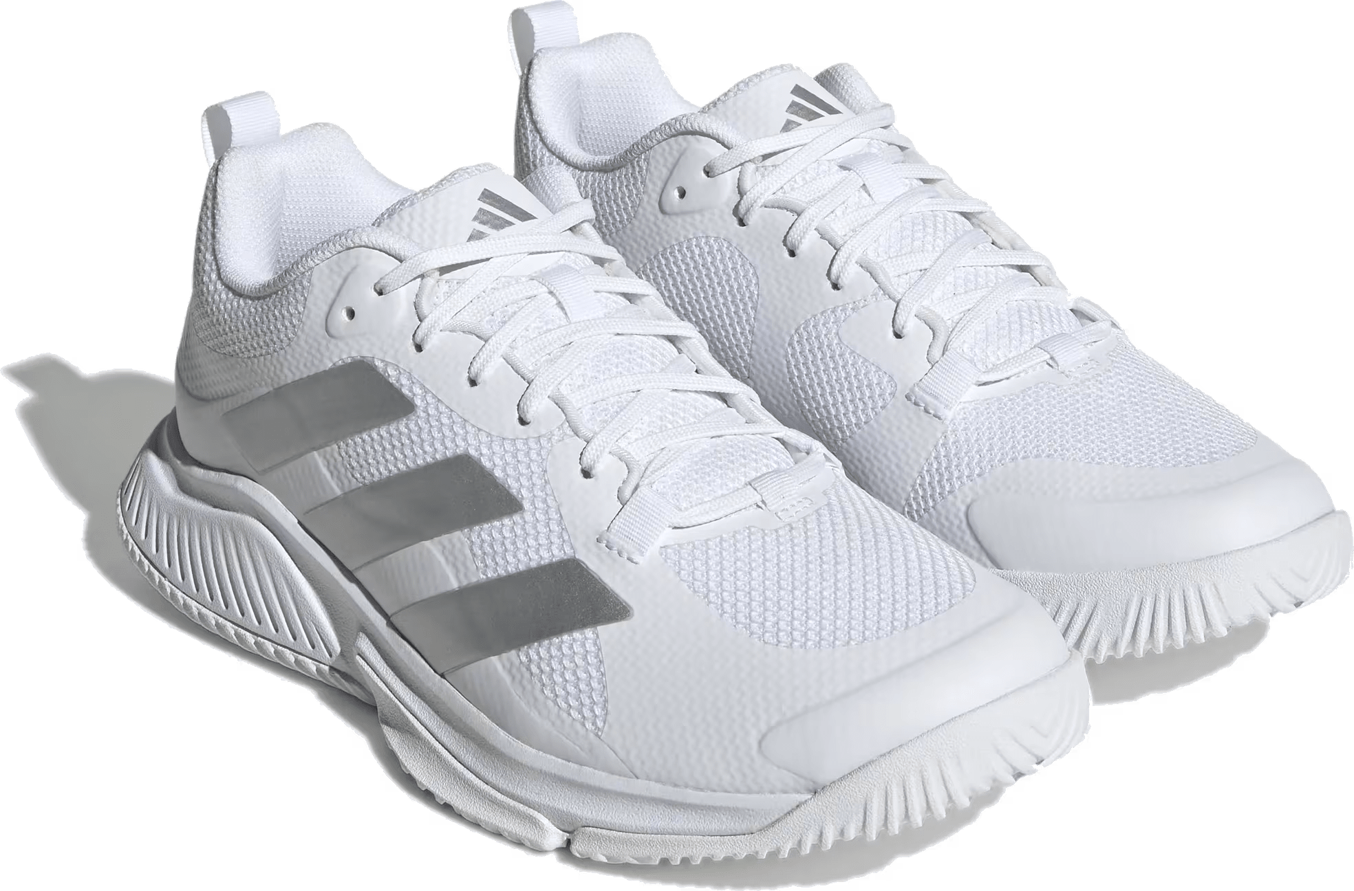 adidas Court Team Bounce 2.0 Cloud White Silver Metallic Grey (Women's)