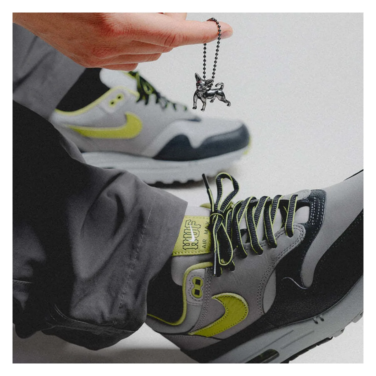 HUF x Nike x Air Max 1 "Anthracite Pear"